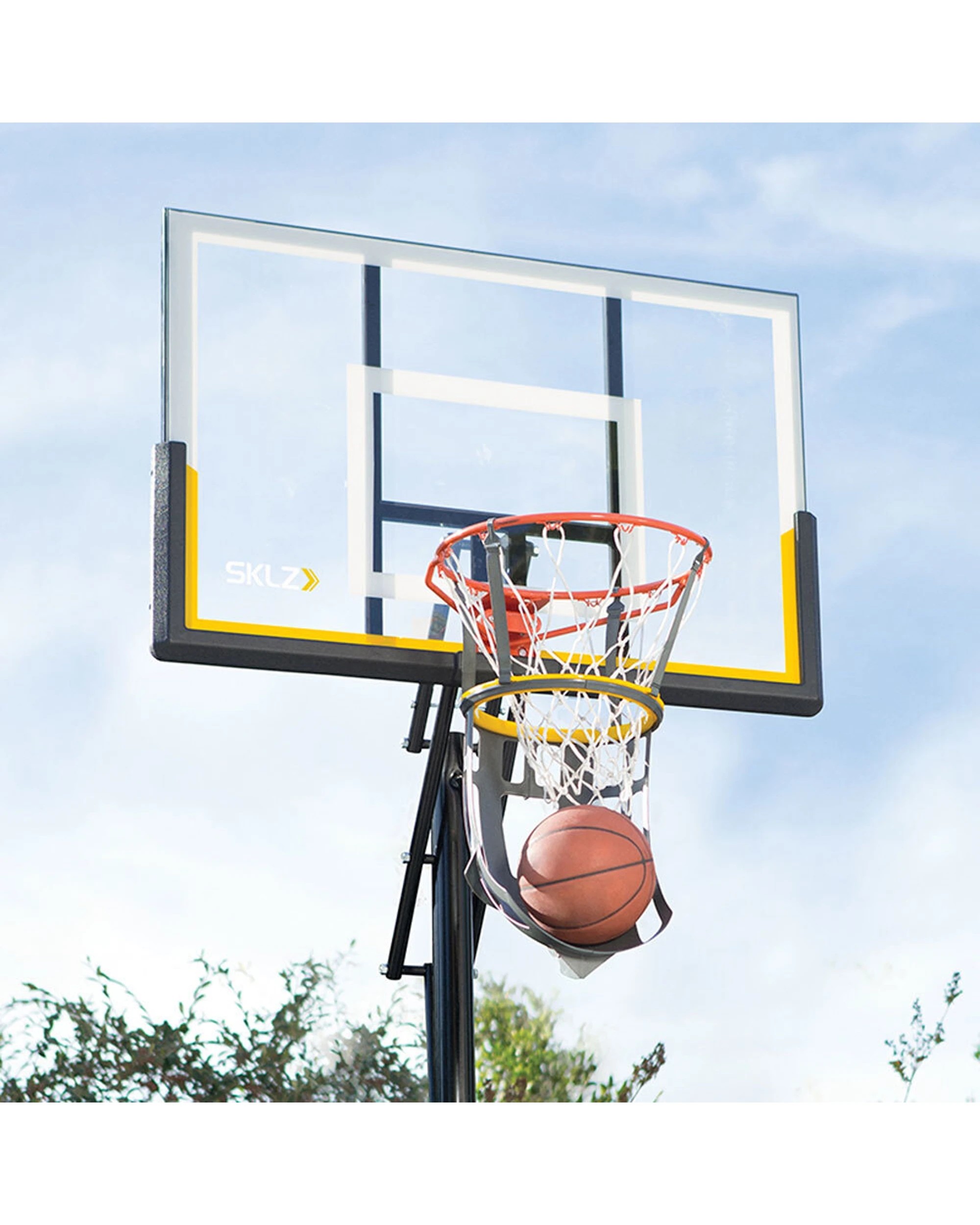 2 Sklz Kick Out 360 Basketball Hoop Rebounder Return System - Grey, 2 of 4