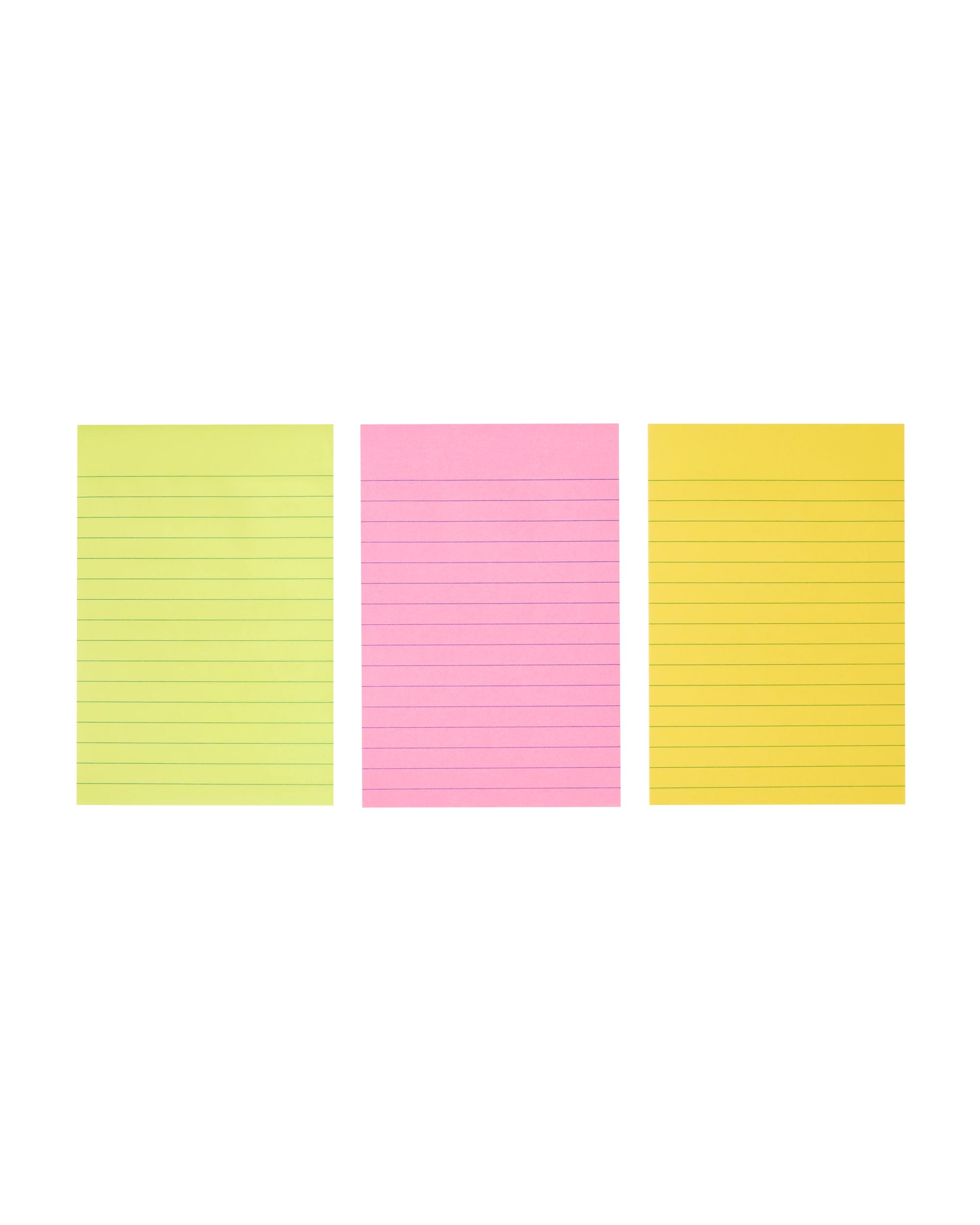 4 Ruled Sticky Notes - Neon, 4 of 6