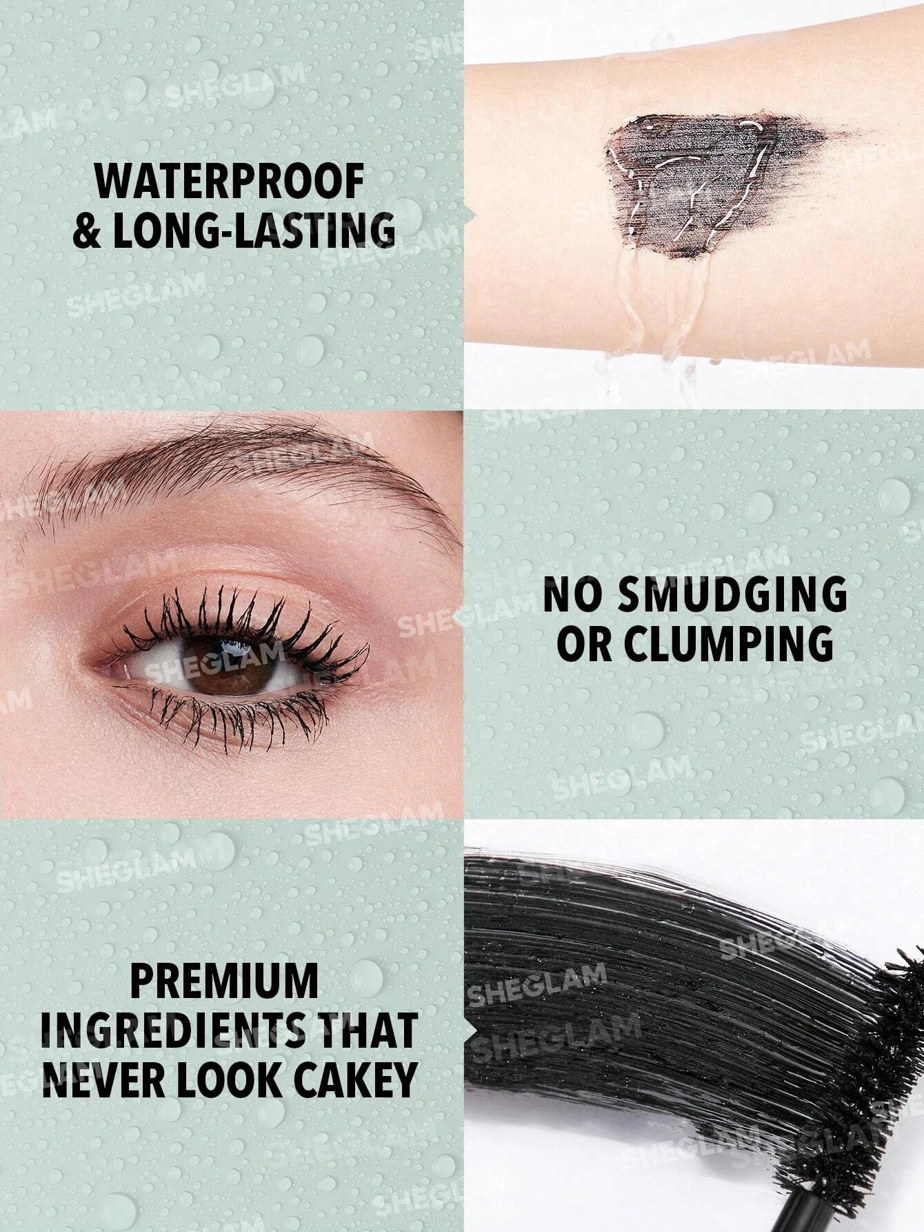 6 SHEGLAM All-In-One Volume & Length Mascara - Waterproof Black, 6 of 6