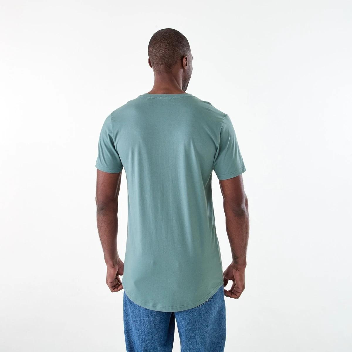 3 Australian Grown Cotton Longline T-shirt STORMY, 3 of 6