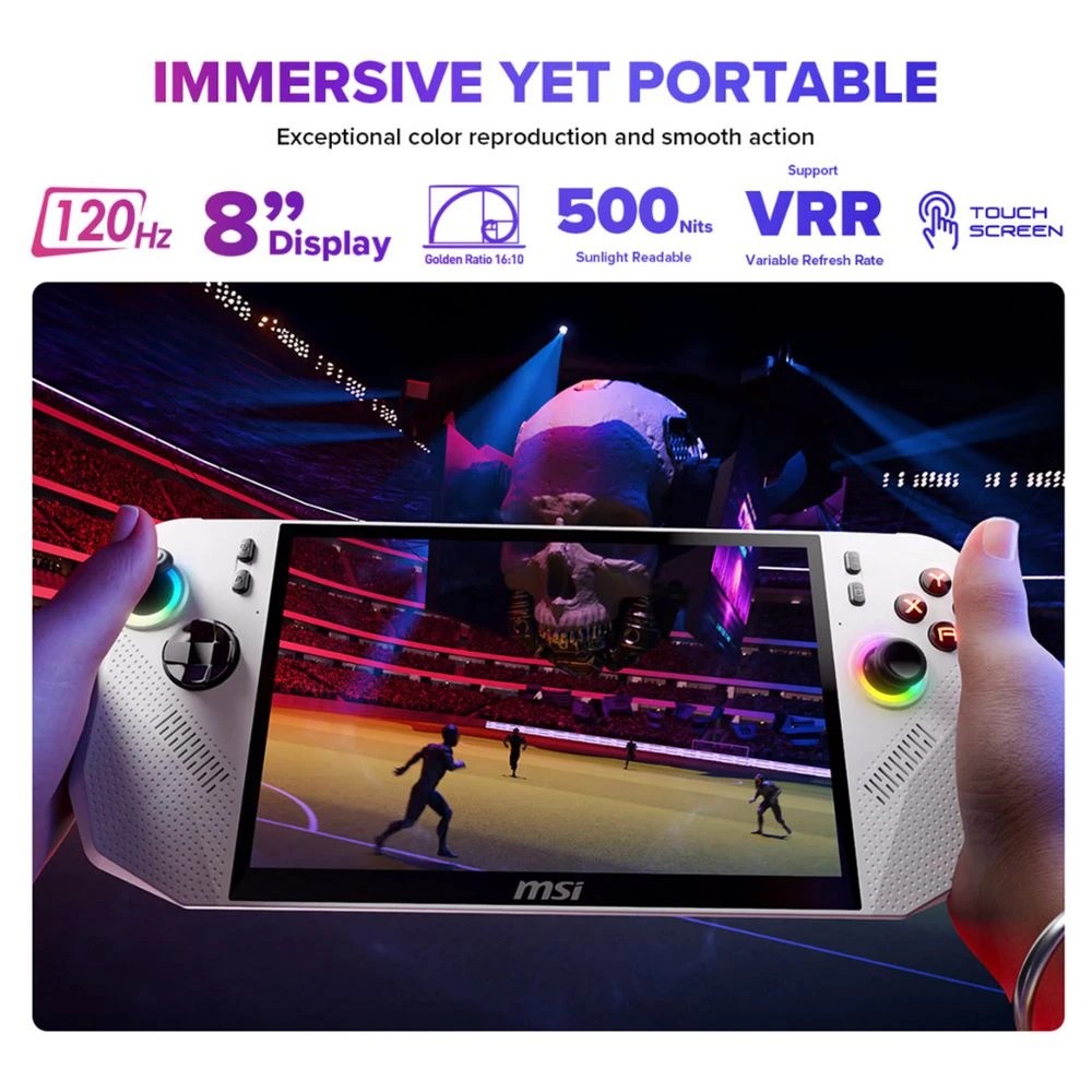 4 MSI Claw A8 BZ2EM 24GB/1TB Handheld Gaming Unit Polar, 4 of 8