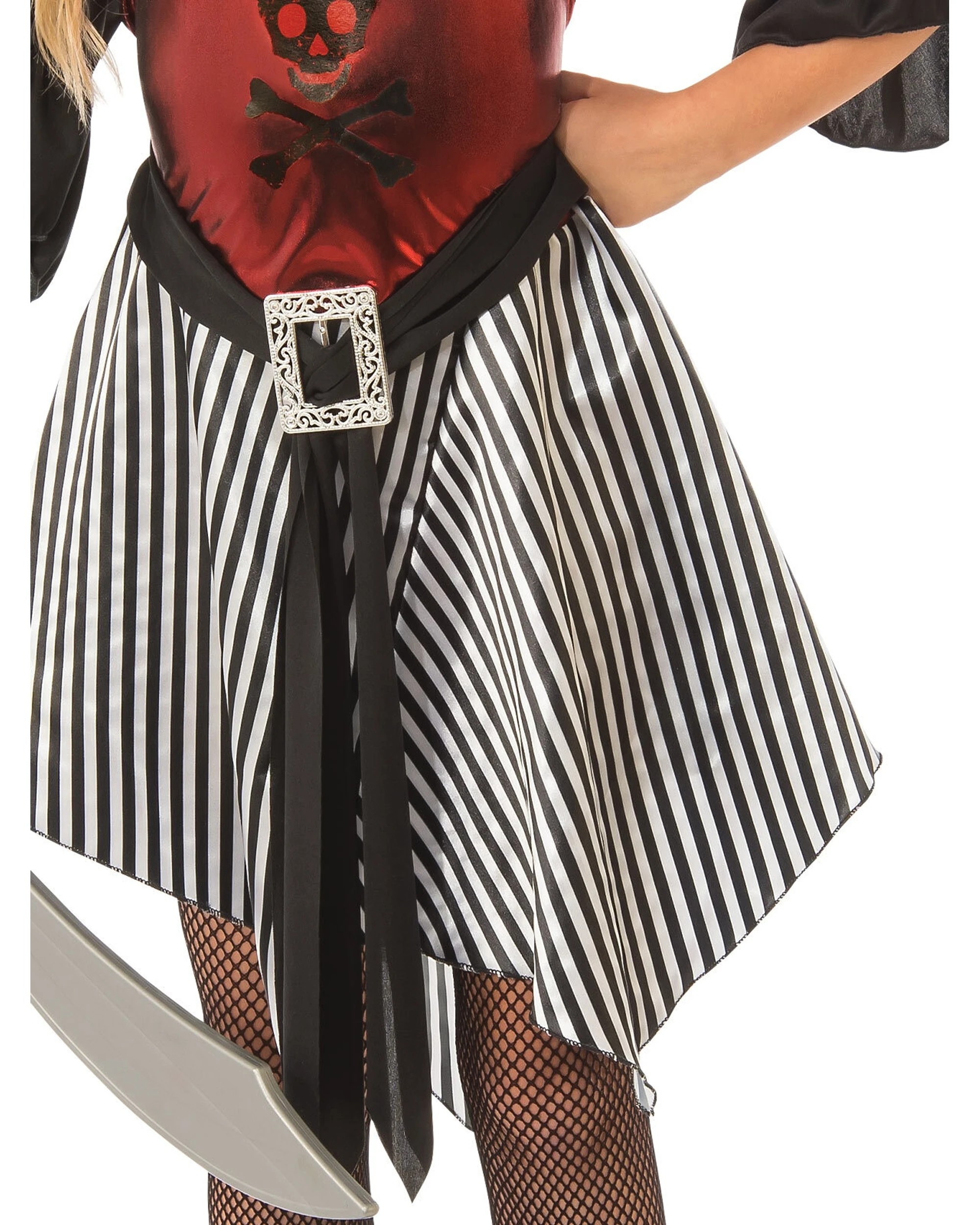 3 Rubies Crimson Pirate Girls Dress Up Costume Kids - Red, 3 of 3