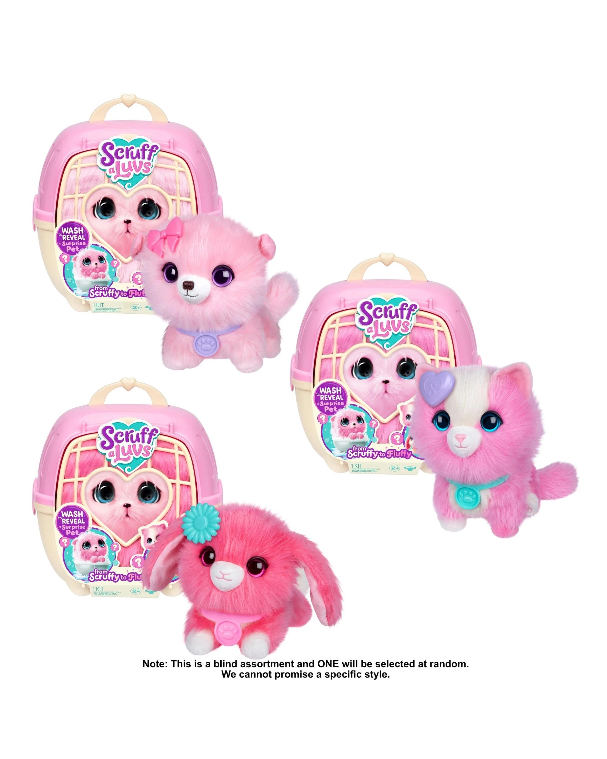 2 Little Live Pets Scruff-A-Luvs Series 1 Single Pack Pink, 2 of 10