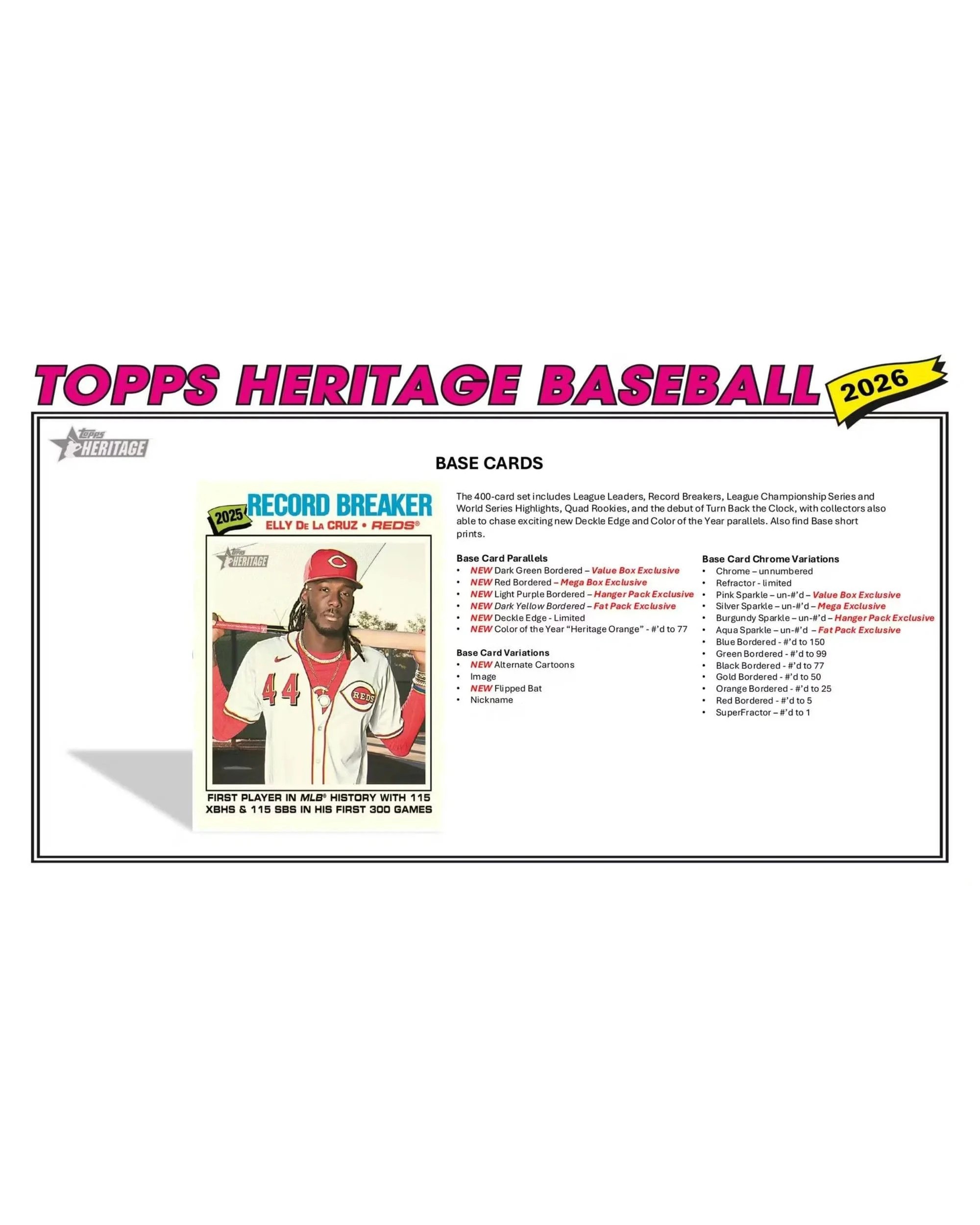 3 Topps 2026 MLB Baseball Heritage Blaster Box, 3 of 10