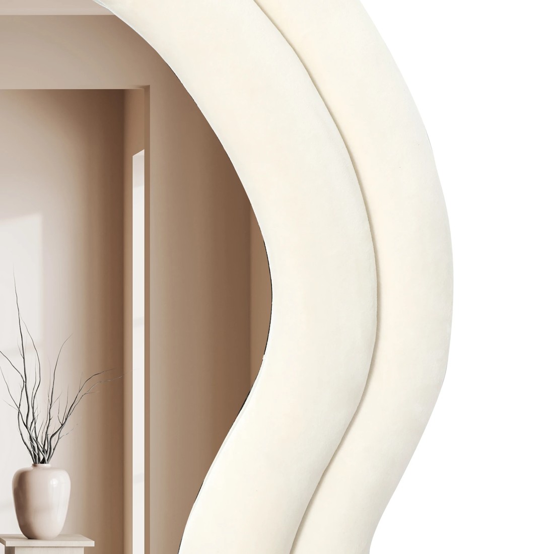 4 Yezi 160x60cm Full Length Floor Mirror - White, 4 of 7