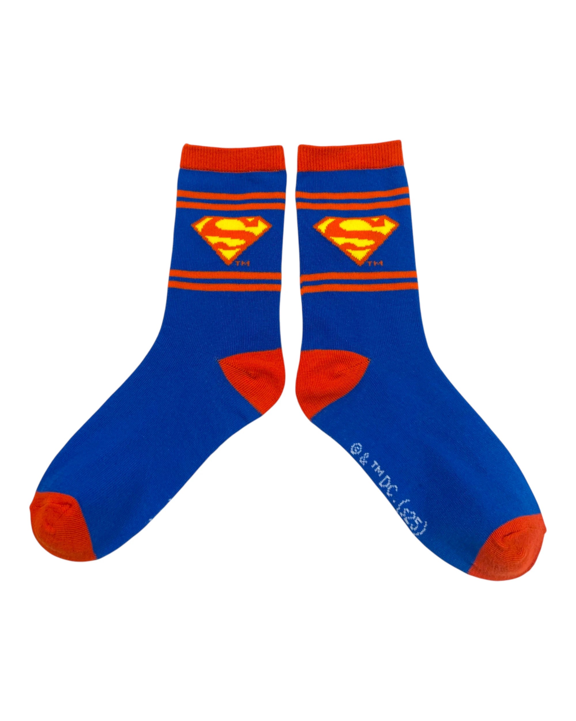 1 Warner Bros Superman Crew Kids Sock 4 Pack Asst. Size - 9-12, 1 of 5