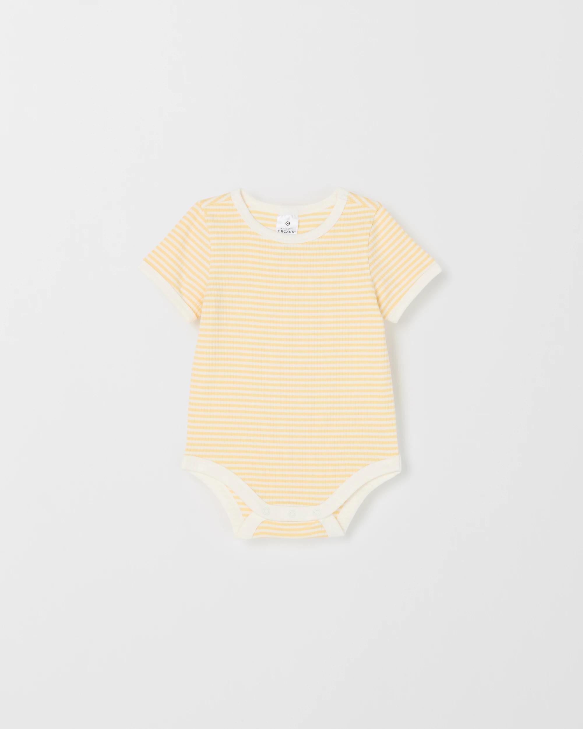2 Target Baby Organic Cotton 5 Pack Ringer Rib Bodysuits STRIPE MULTI, 2 of 8