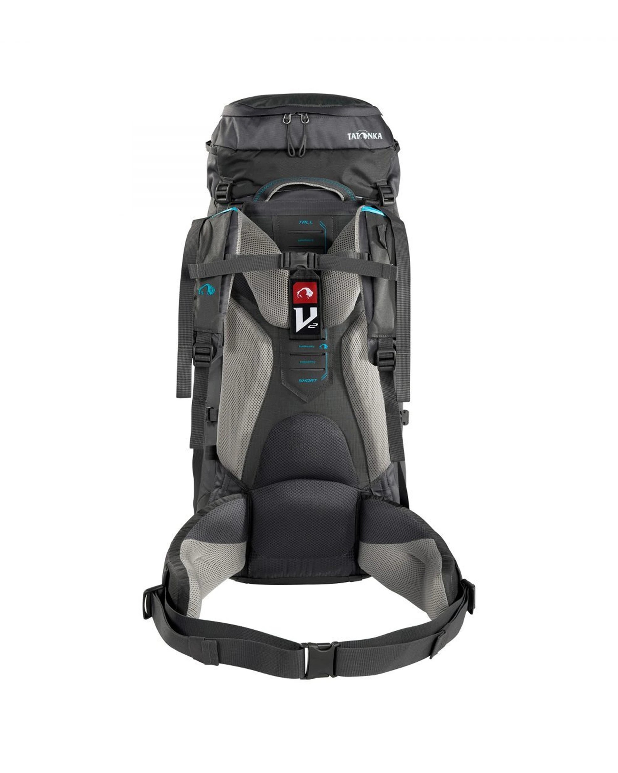2 Tatonka Yukon Trekking Pack 60L Plus 10L Backpack Womens Hydration Compatible - Grey, 2 of 4
