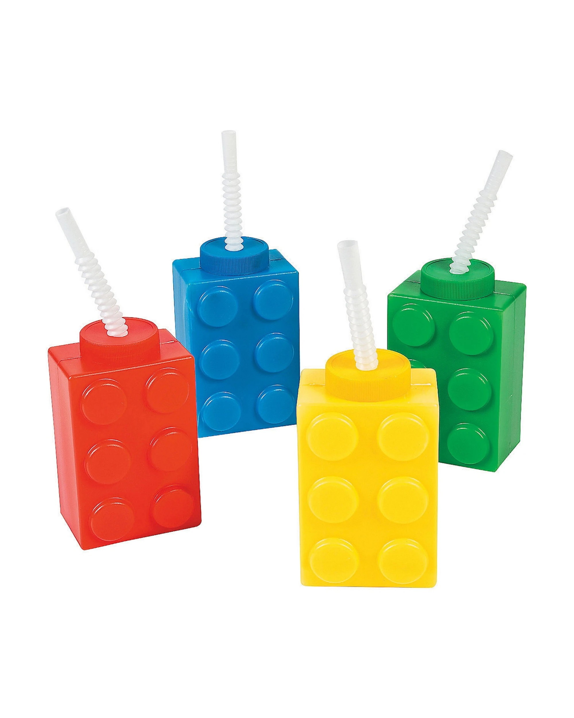 1 Partyrama Brick Novelty Cup with Straw, 1 of 1