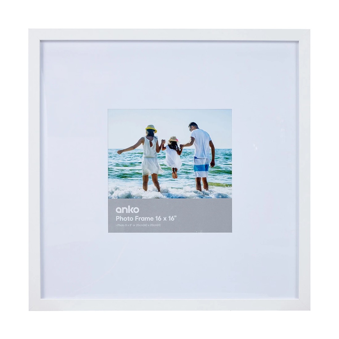 1 Beachport Frame 8in. x 8in. - White, 1 of 4