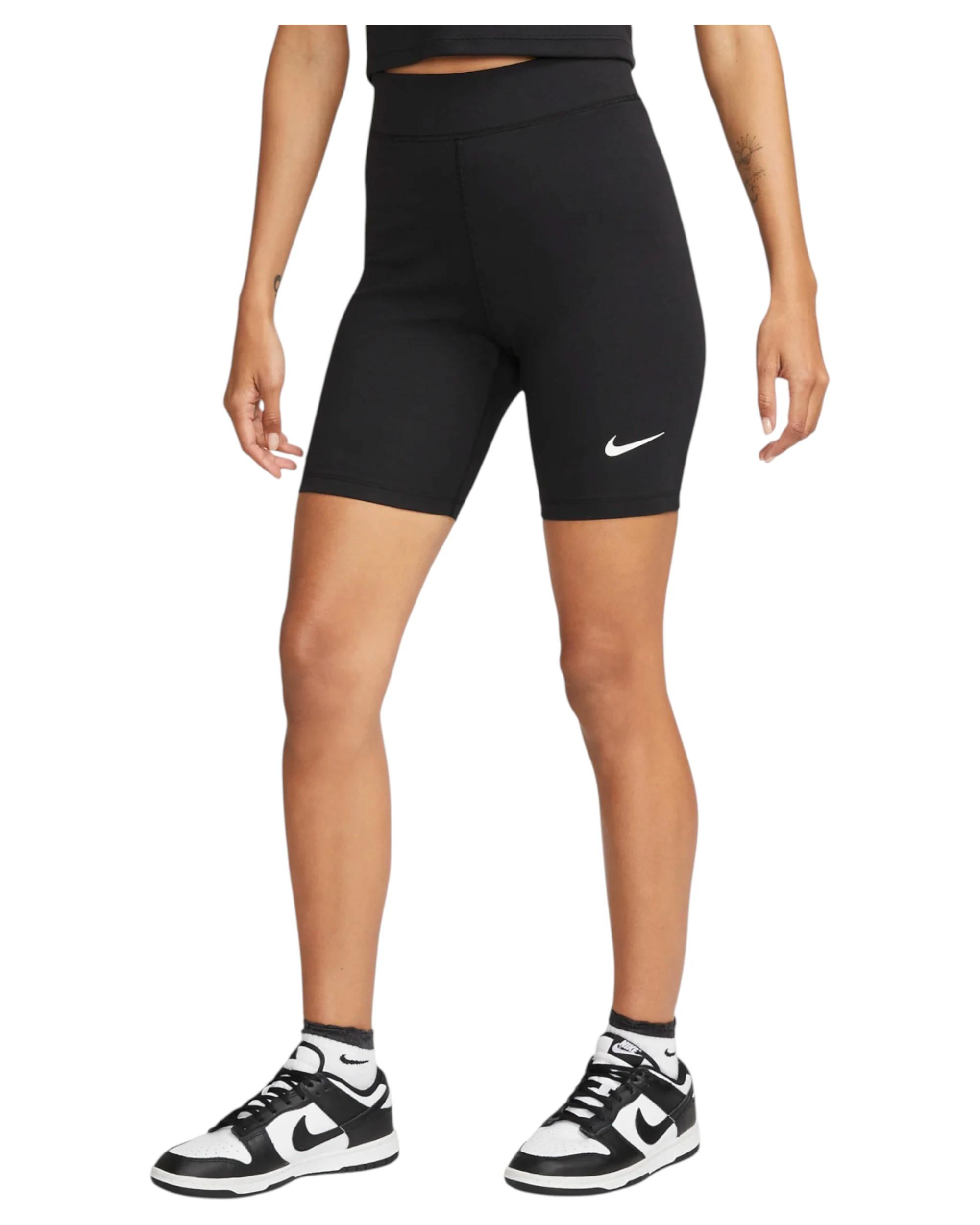 3 Nike 2 Pack Womens Sportswear Classic High-Waisted Black Biker Shorts BLACK, 3 of 6