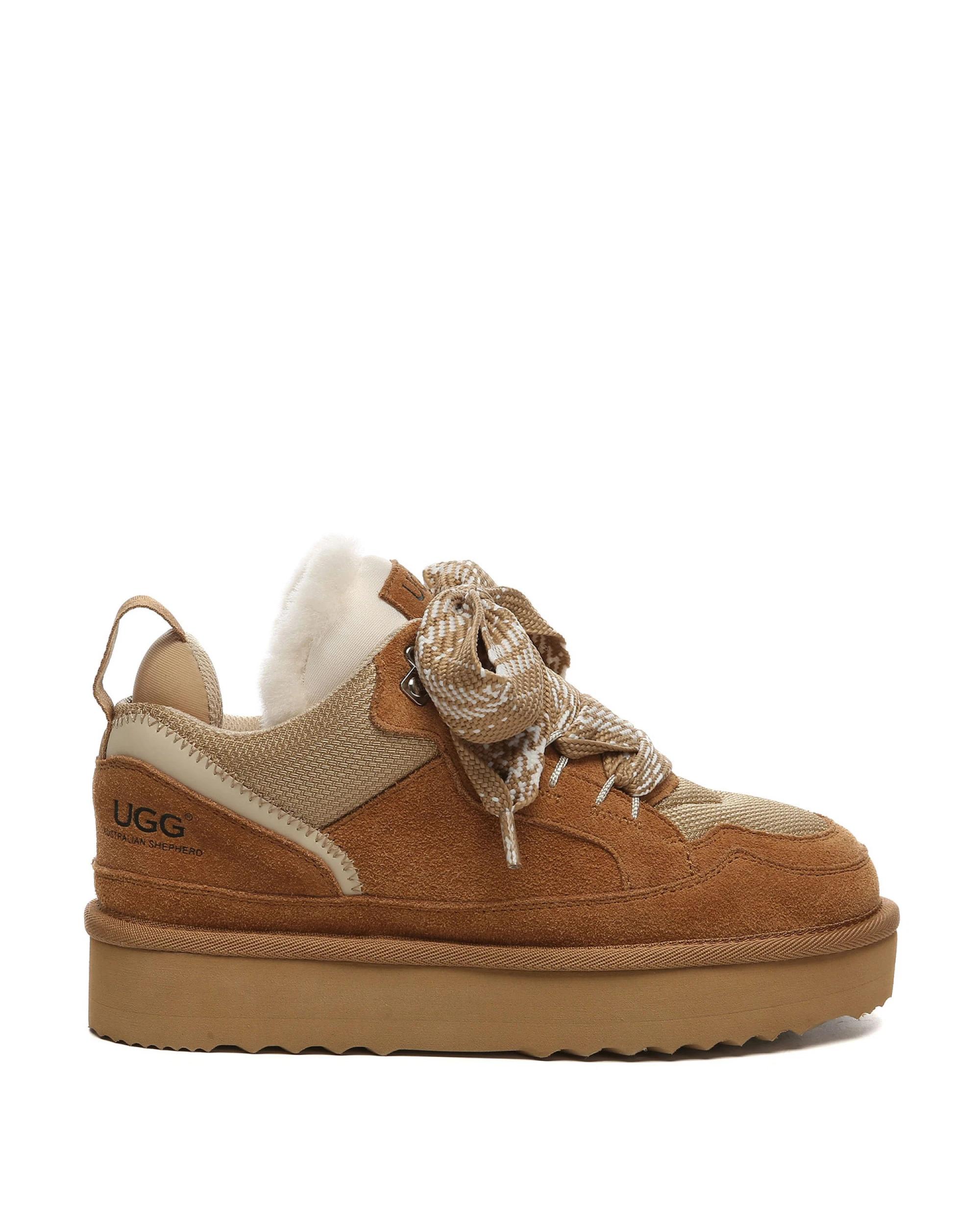 1 Australian Shepherd UGG Womens Parkyr Platform Sneakers CHESTNUT, 1 of 5