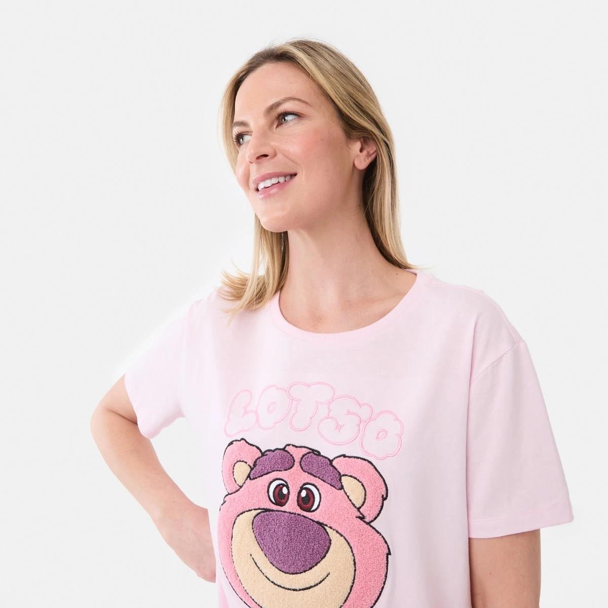 4 Lotso License Short Sleeve Top and Shorts Knit Pyjama Set LOTSO CHERRY BLOSSOM, 4 of 6