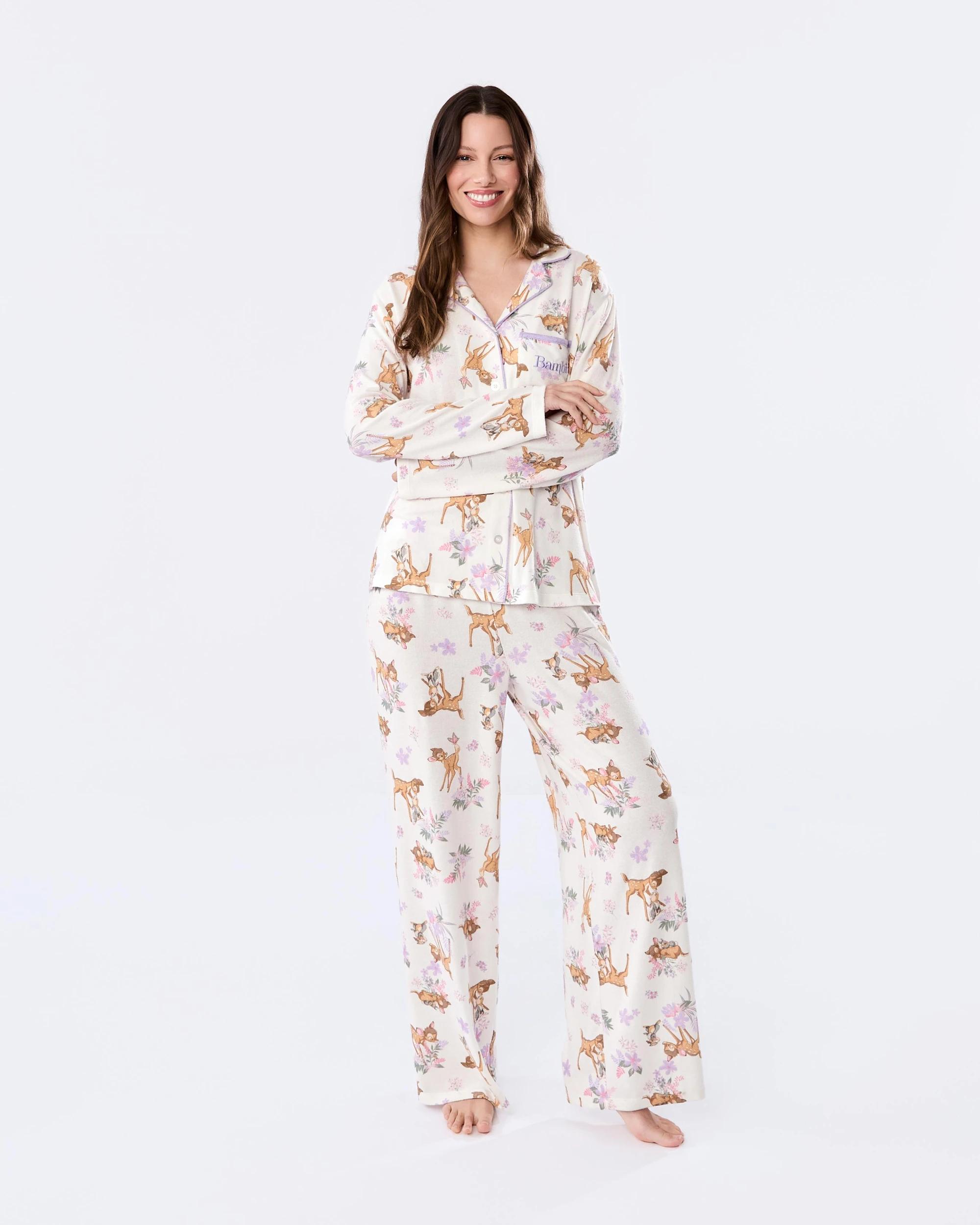 1 Bambi License Long Sleeve Top and Pants Supersoft Pyjama Set Bambi, 1 of 5