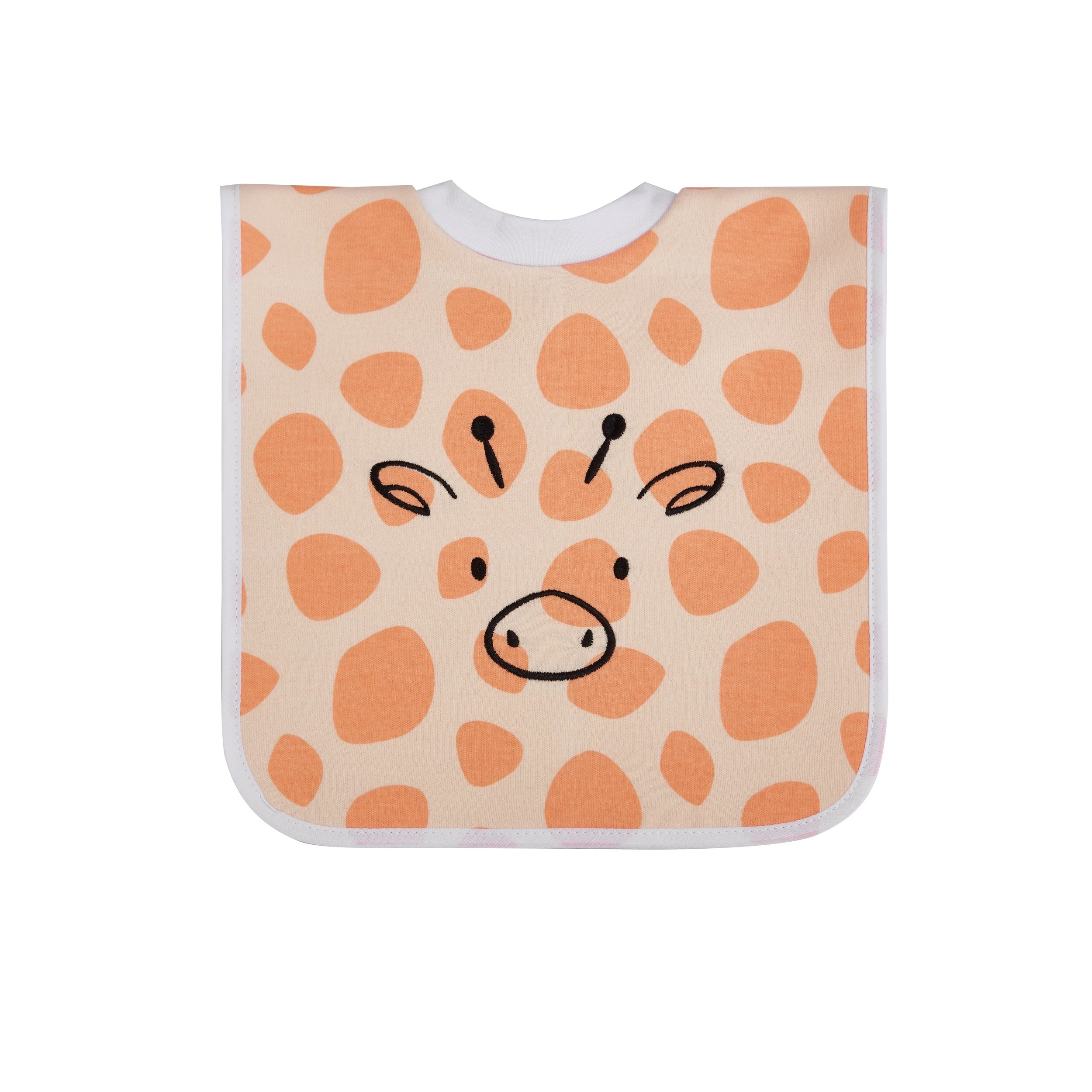 3 Big Softies 3 Pack Popover Bibs, Giraffee, 3 of 5