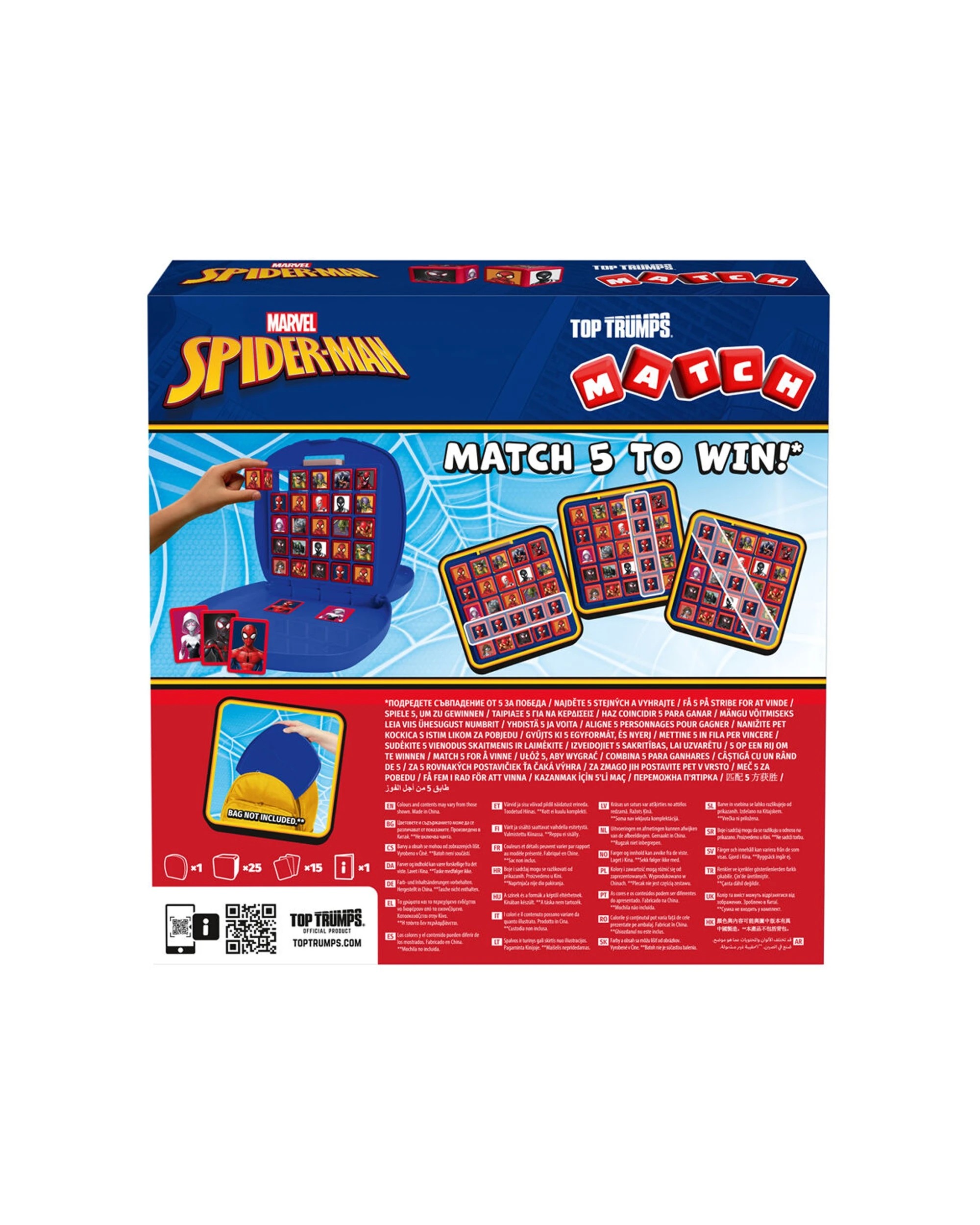 3 TOP TRUMPS 2PK Spiderman Edition 2025 Refresh Family And Kids Match Card Game - Blue, 3 of 8