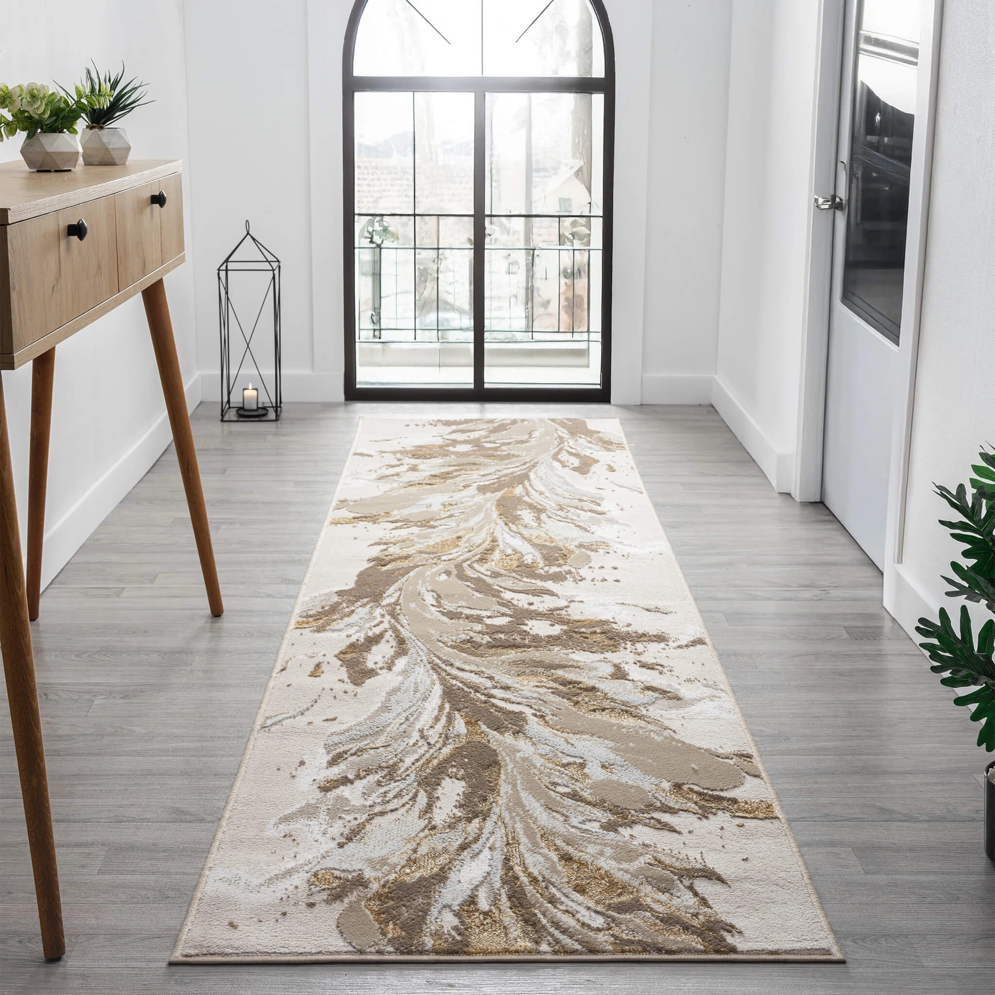 2 La Grace Home Weston Premium Runner - 80x150cm - Gold, 2 of 10