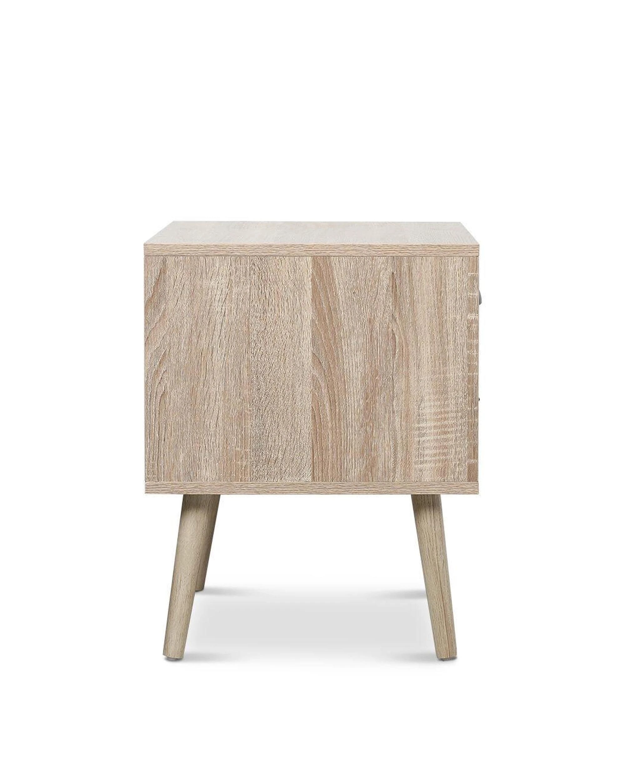 5 Luka 2 Drawer Bedside Table White Washed and Oak, 5 of 10