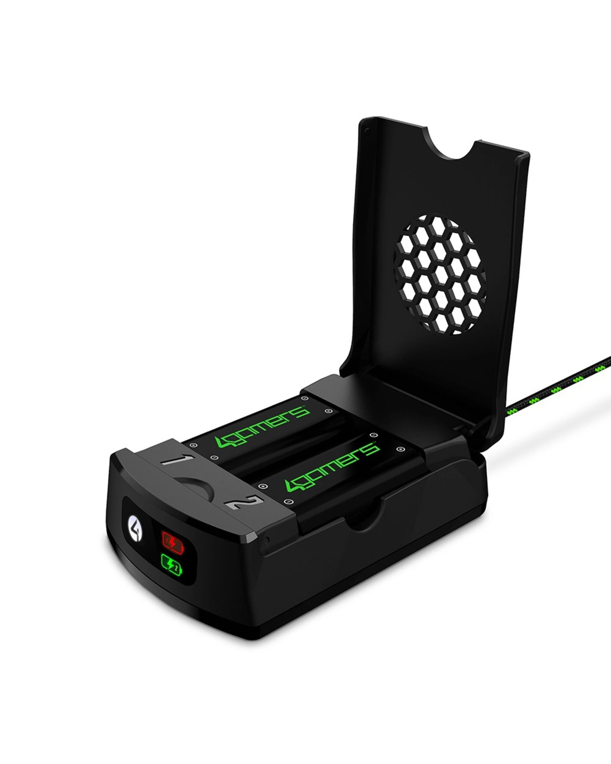 3 4Gamers XBOX Dual Rechargeable Battery Packs With Charging Box - Black, 3 of 5