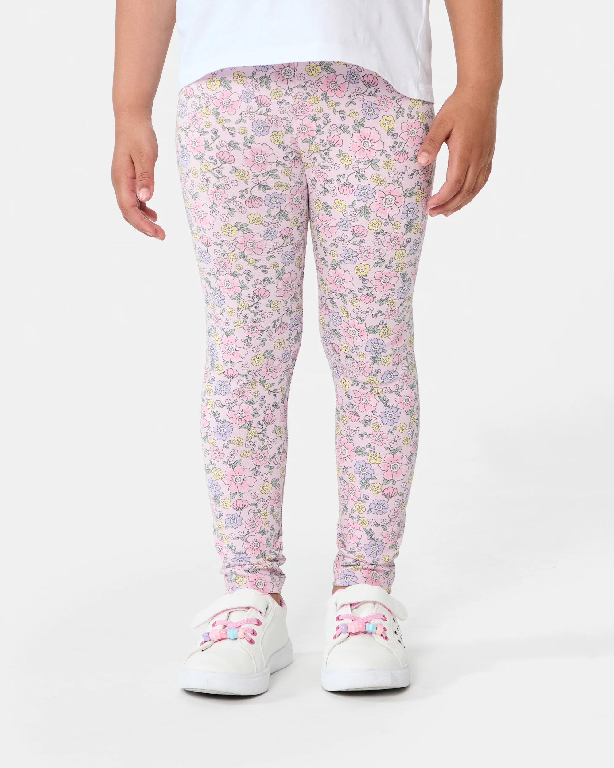 1 Printed Leggings Pink Florl, 1 of 6
