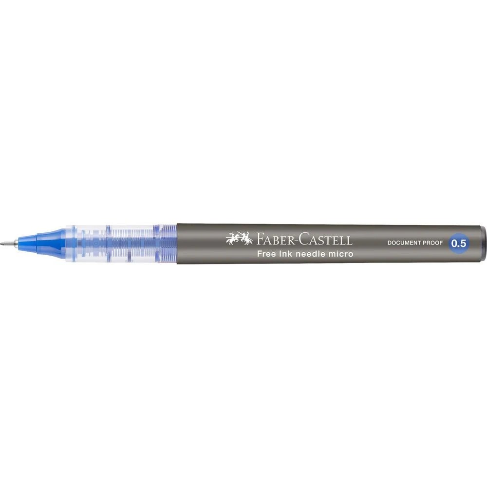 3 Faber-Castell Free Roller Rollerball Pen 0.5mm Blue, 3 of 8