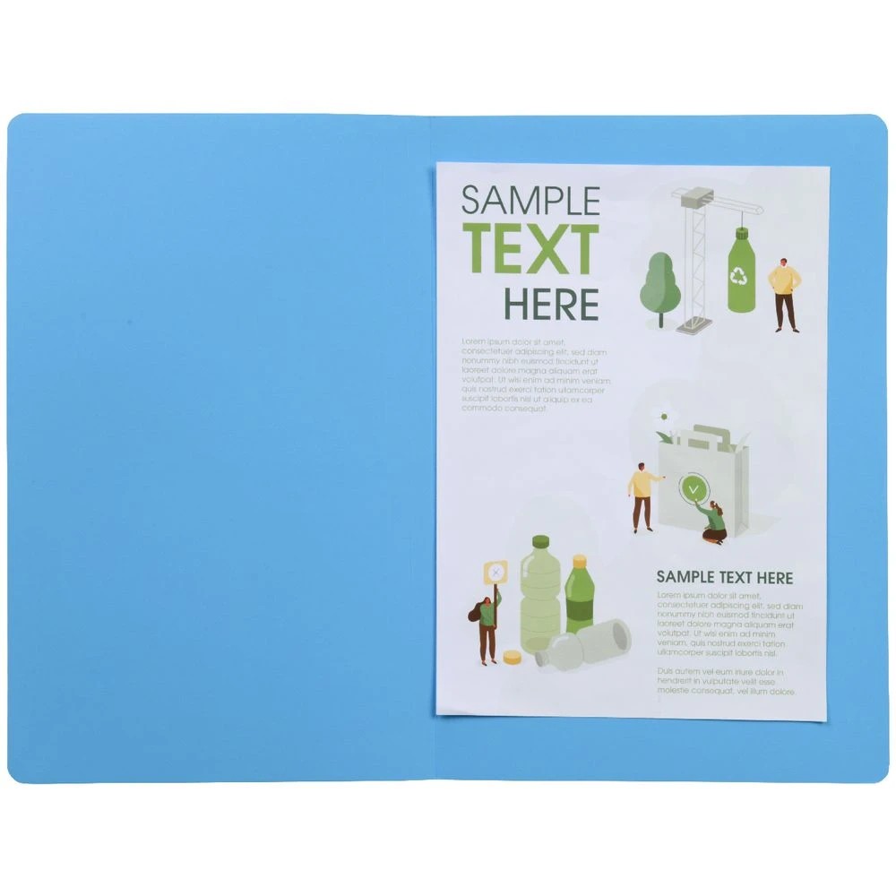 2 J.Burrows Manila Folder Foolscap Blue, 2 of 3