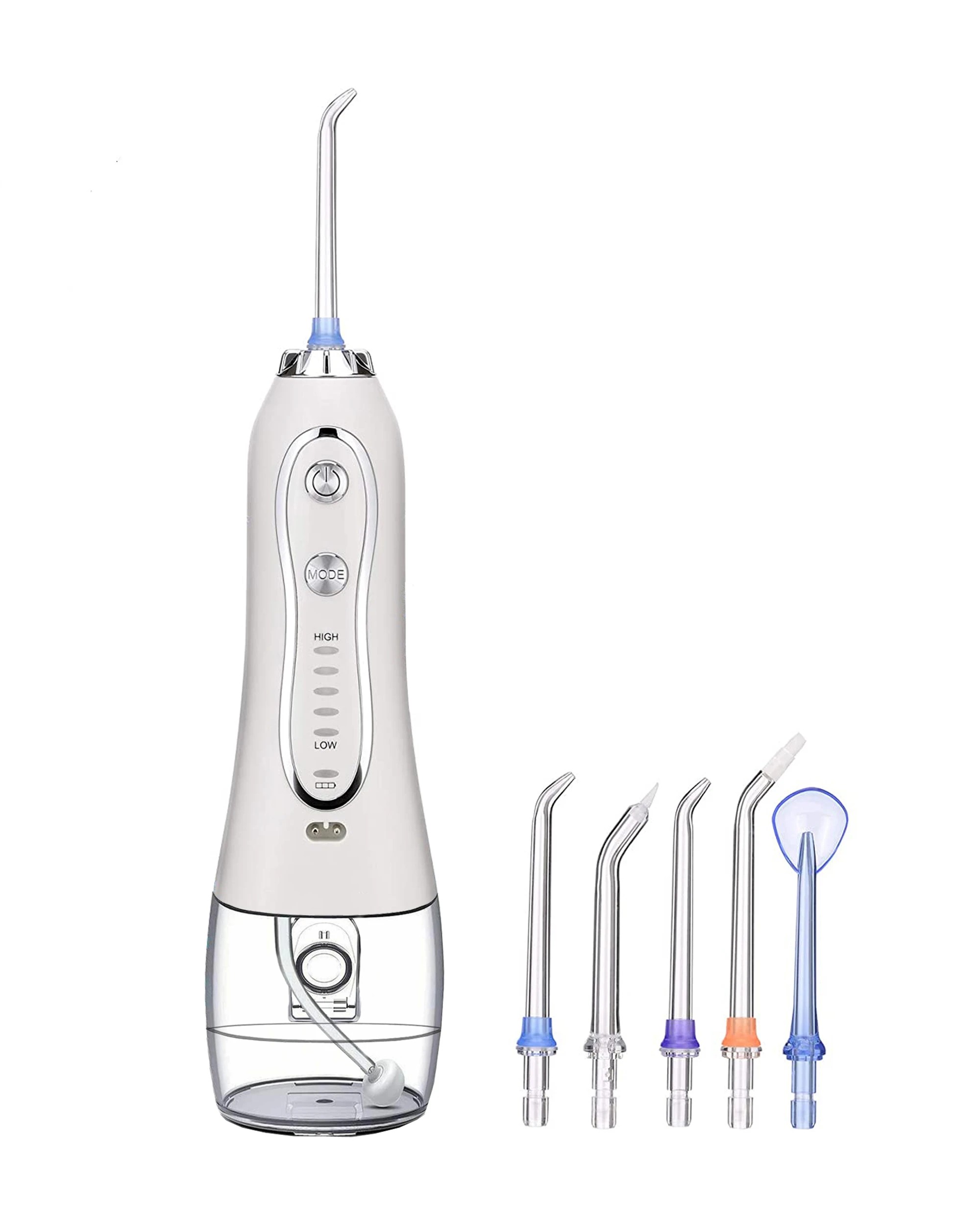 2 TODO Rechargeable Water Dental Jet Pick Flosser 5 Mode 110 PSI 2000mAh 3.7V Travel Oral Irrigator, 2 of 6