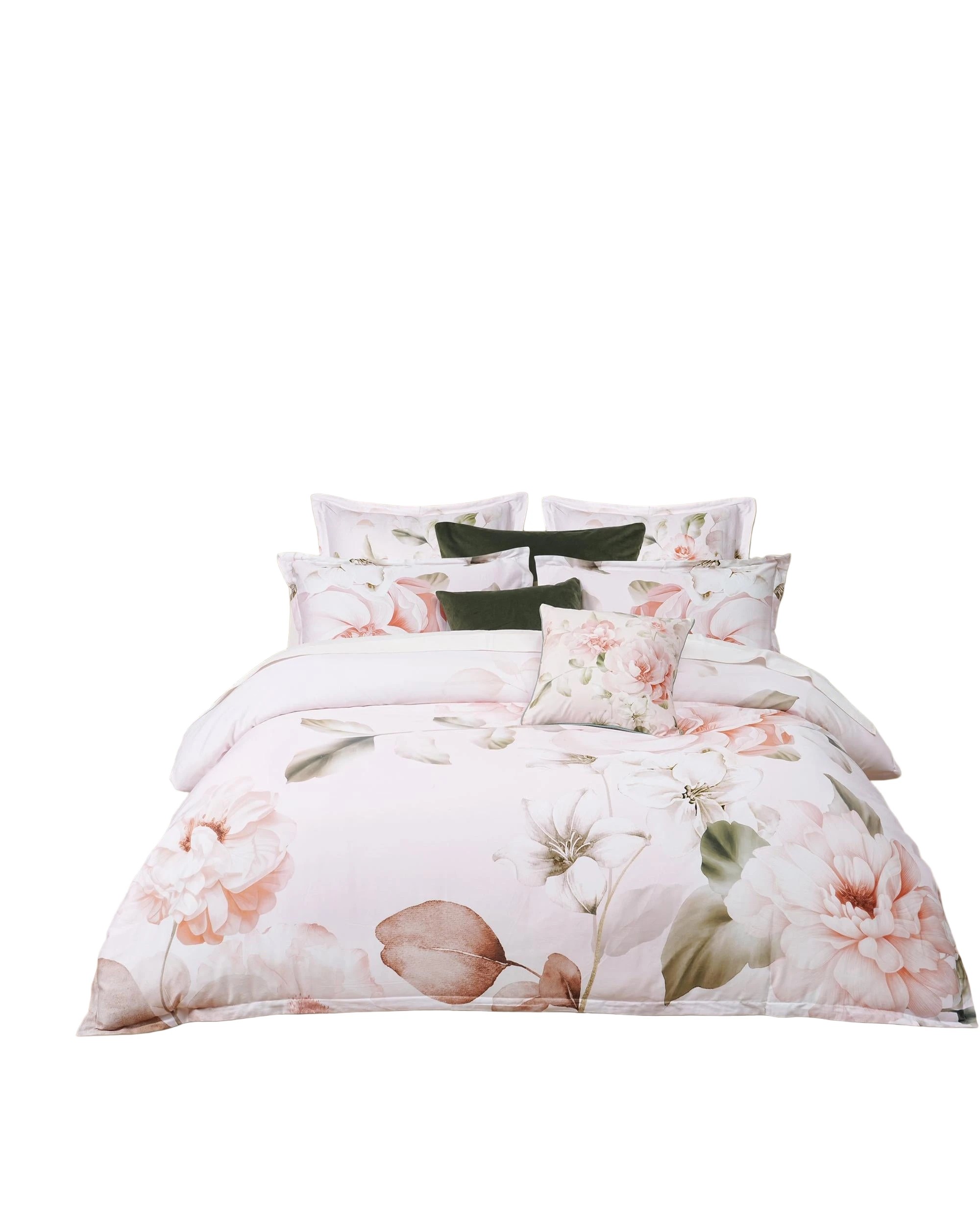 1 Bianca Bedding LAYLA Cotton Sateen Queen Quilt Cover Set (210cm x 210cm)
 - Queen Bed
 - white, 1 of 5
