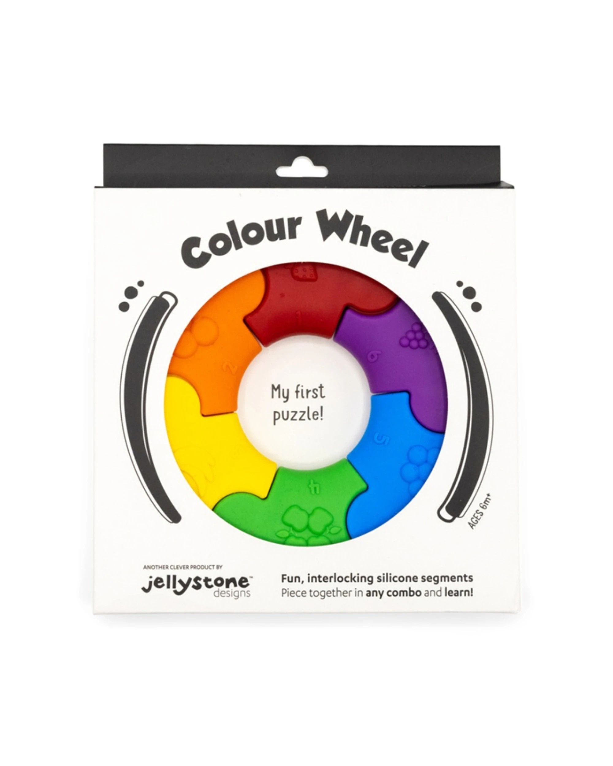 3 Jellystone Designs Colour Wheel Puzzle Sensory Baby Educational Toy Bright - Multi, 3 of 5