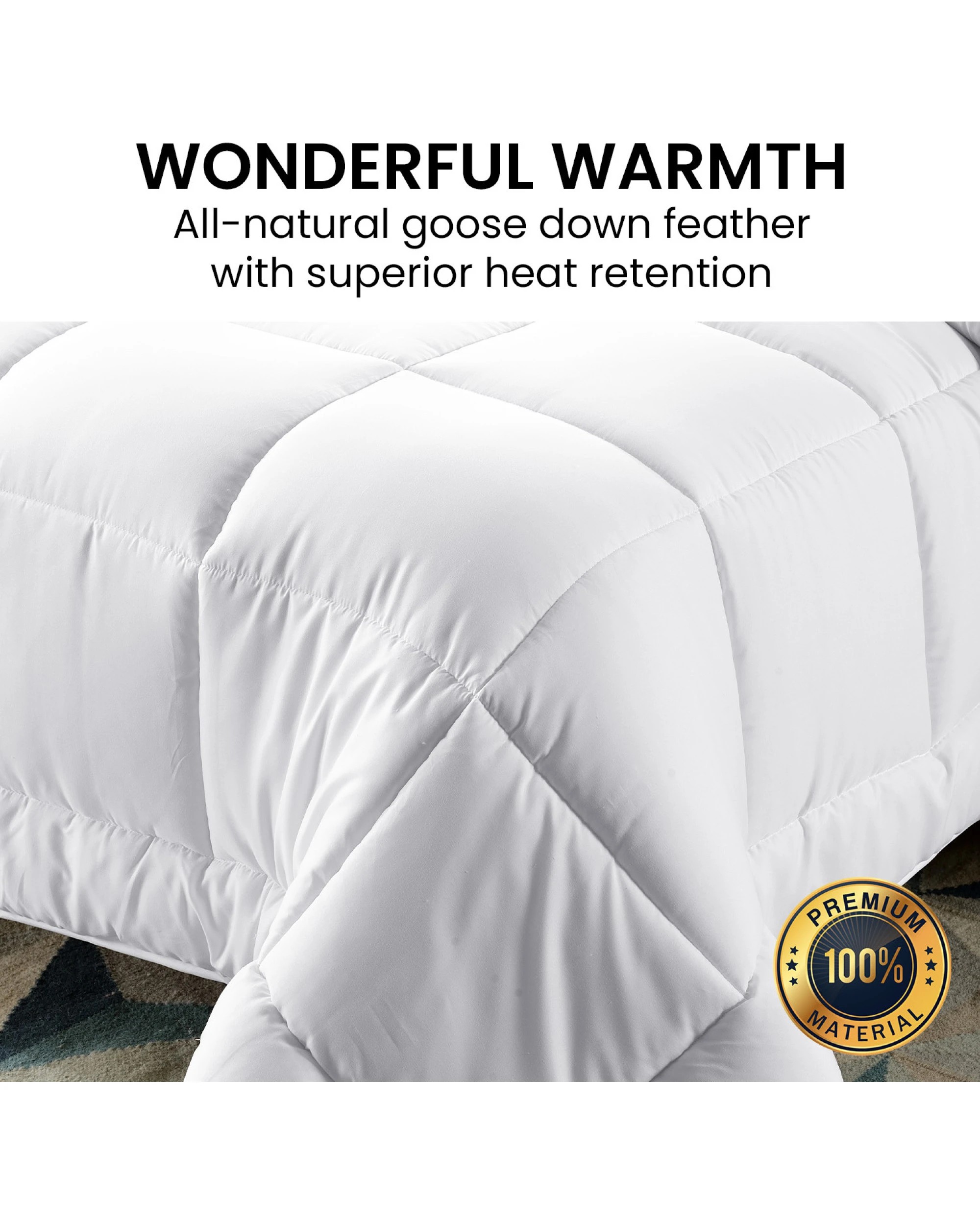 8 Laura Hill 700gsm Goose Down Feather Comforter Doona
 - Super King Bed, 8 of 10