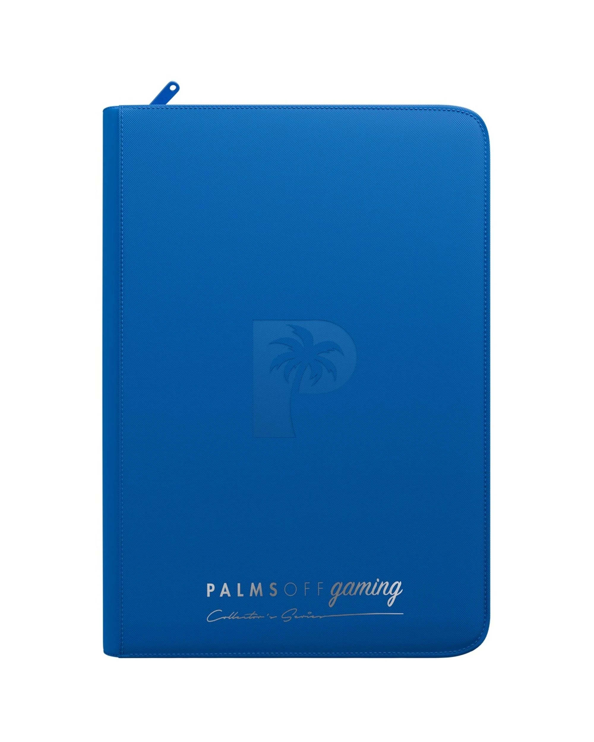7 Palms Off Gaming Collector's Series 9 Pocket Top Loader 216 Capacity Zip Binder - Blue, 7 of 8