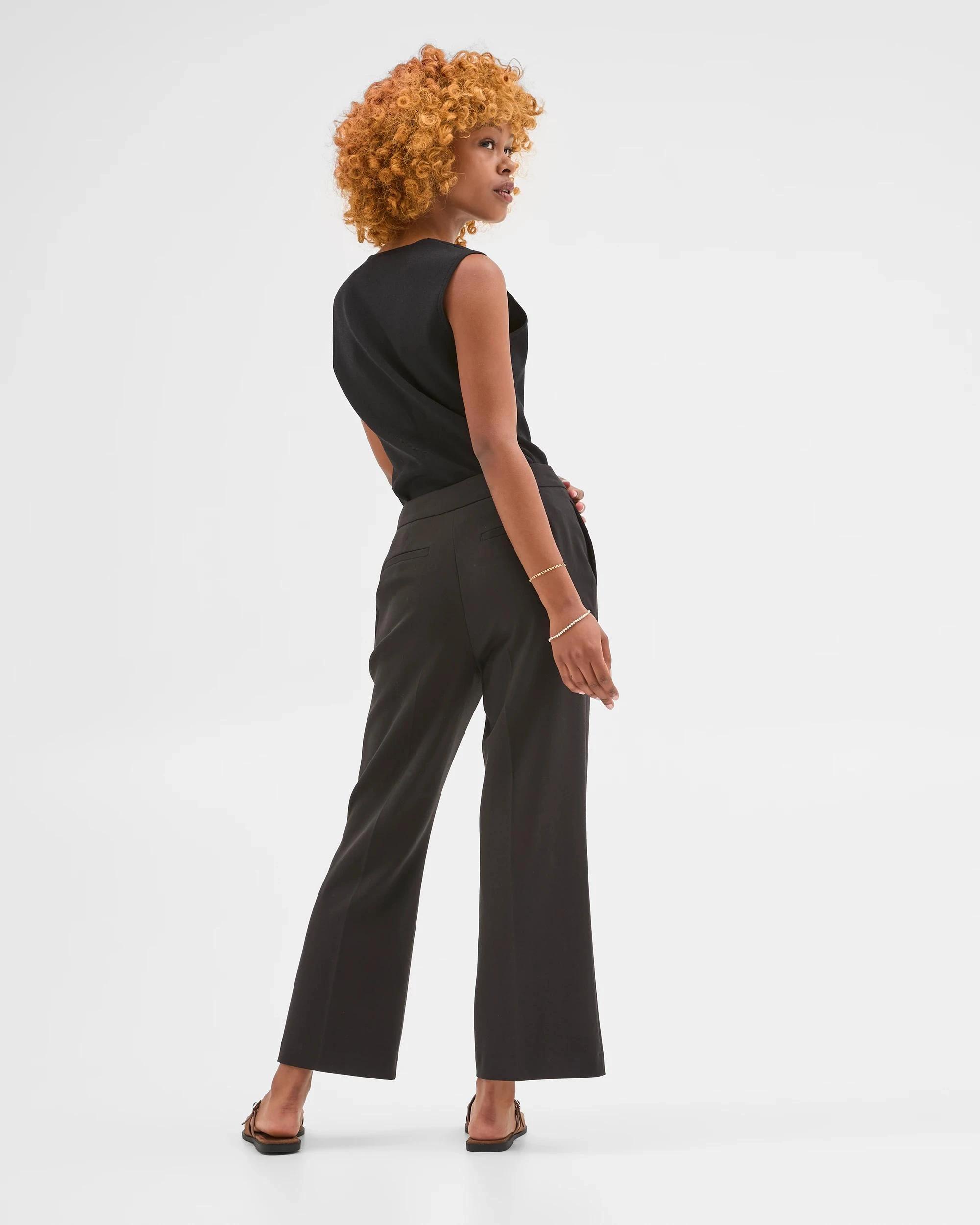 4 Target Petites Petites Tailored Kick Flare Pants BLACK, 4 of 5