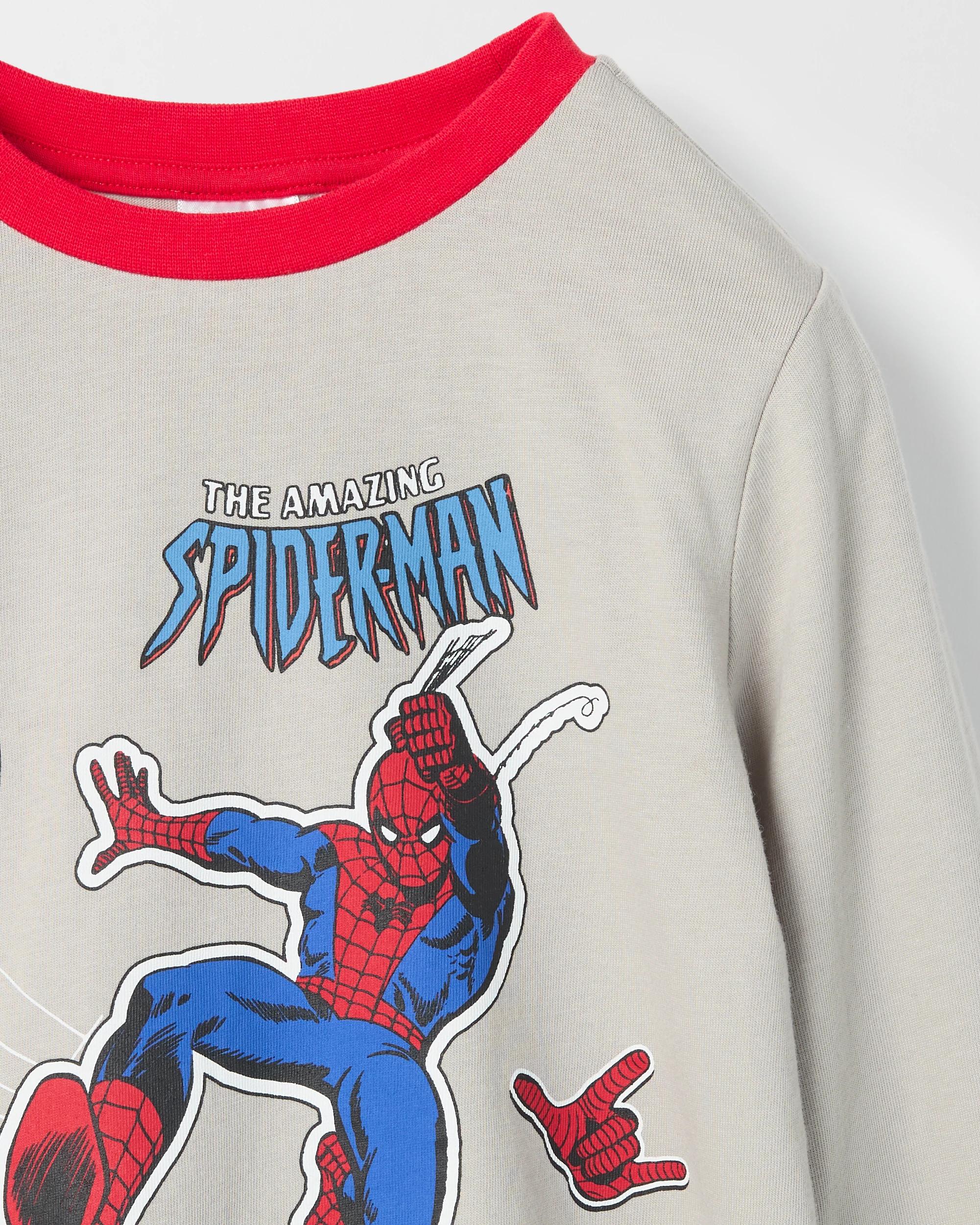 5 Disney Marvel Spider-Man Australian Cotton 2 Pack Younger Boys Pyjama Set SPIDER-MAN, 5 of 6
