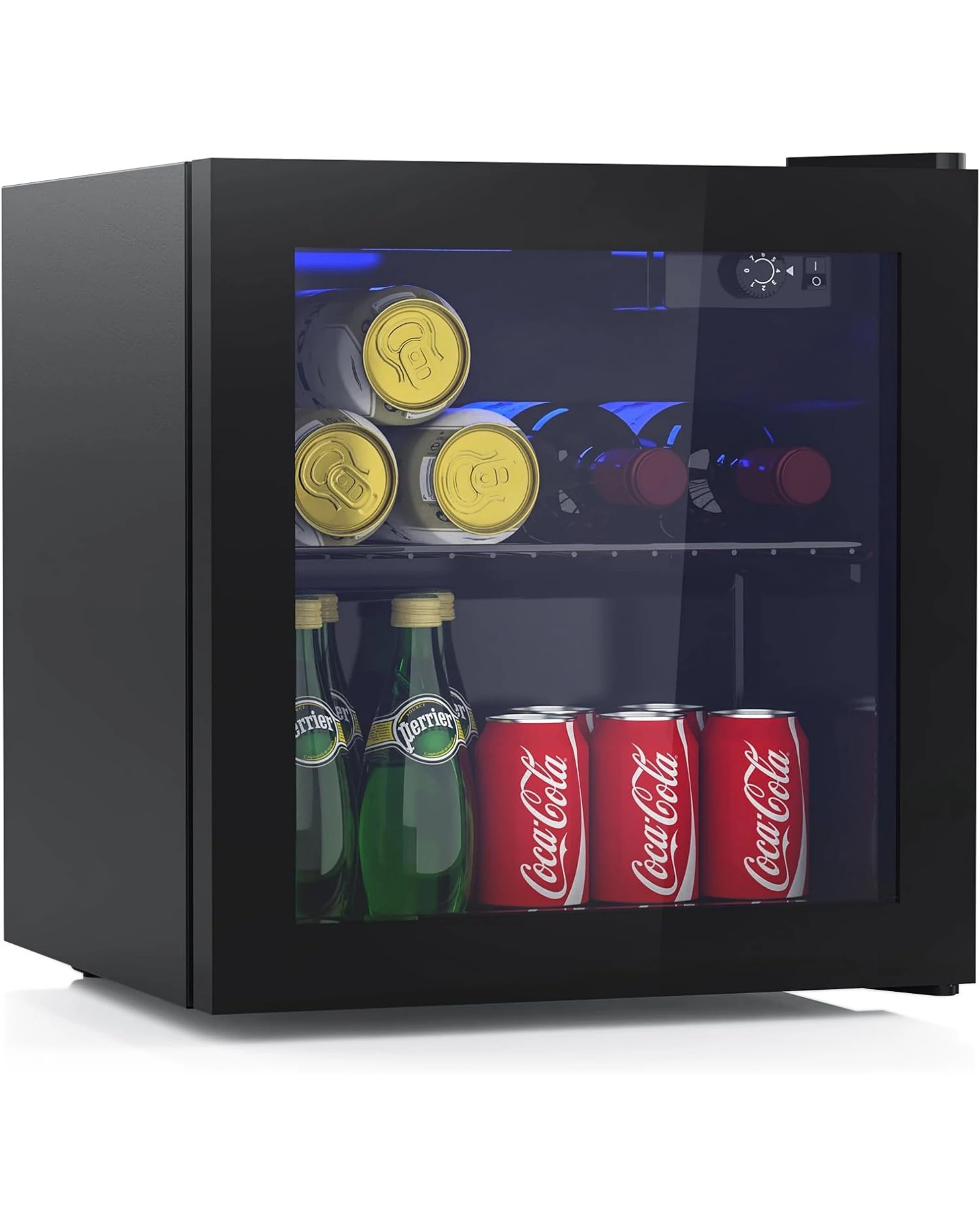 1 Advwin 36L Glass Door Bar Fridge - Black, 1 of 1