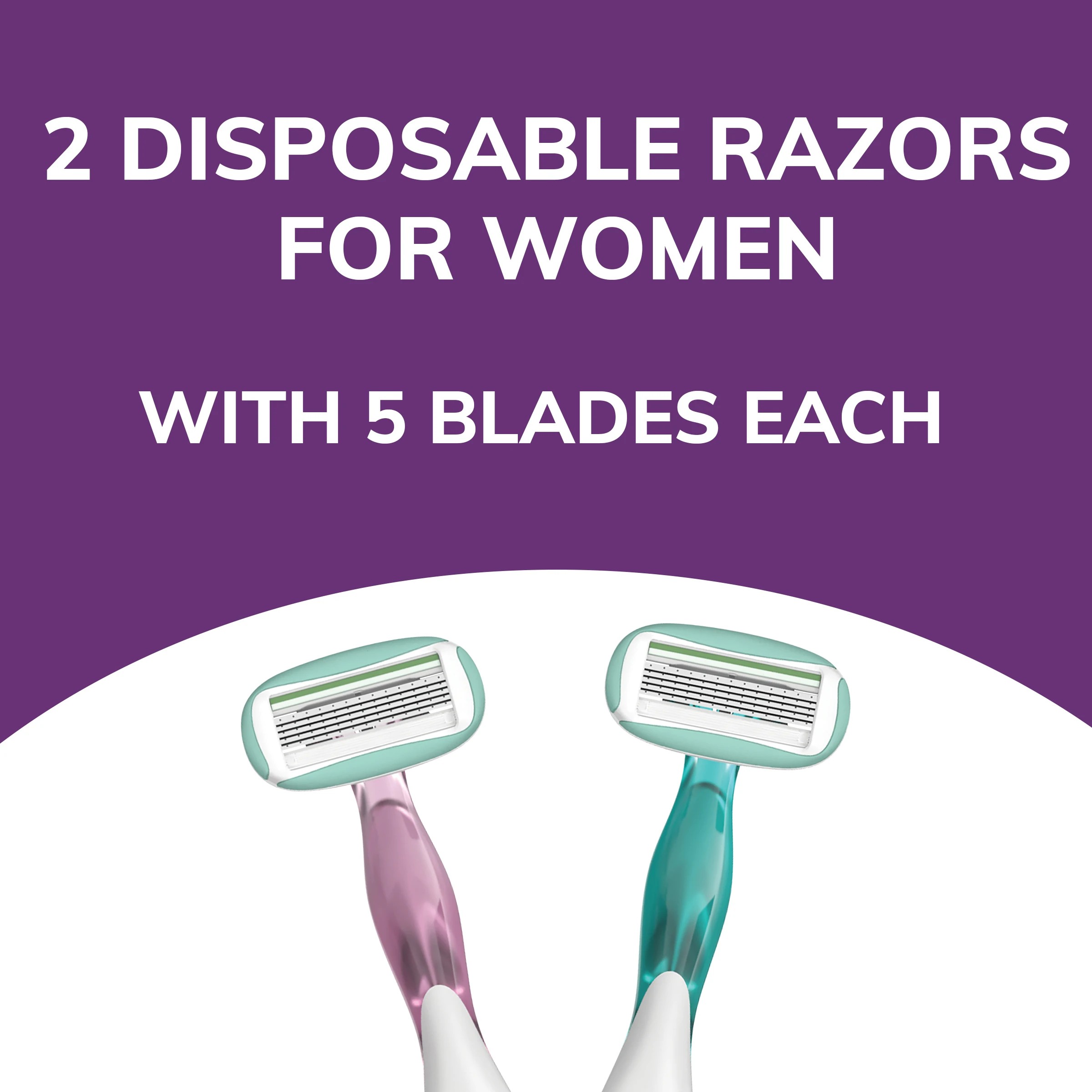 6 2 Pack BIC Soleil Sensitive Razor, 6 of 8