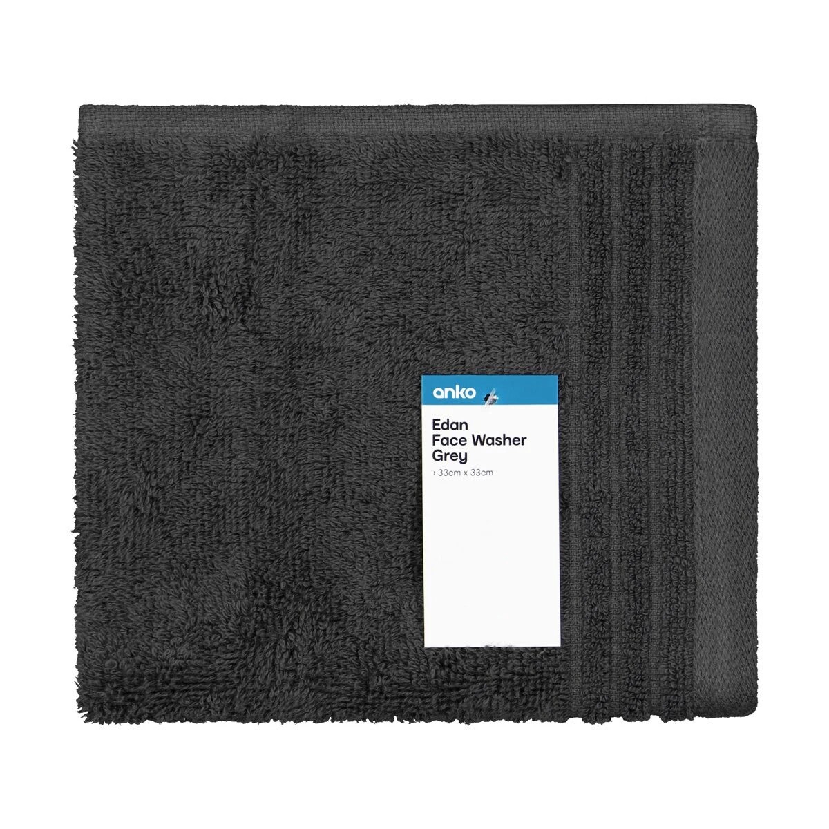 5 Edan Cotton Face Washer - Grey, 5 of 6