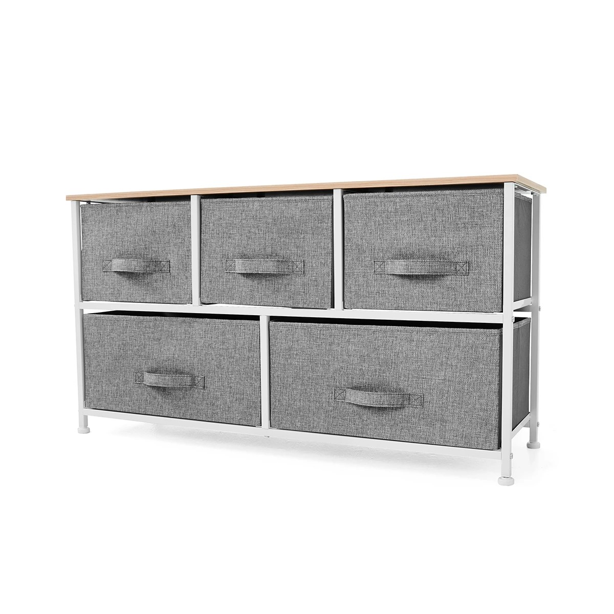 3 5 Drawer Chest - Grey, 3 of 10