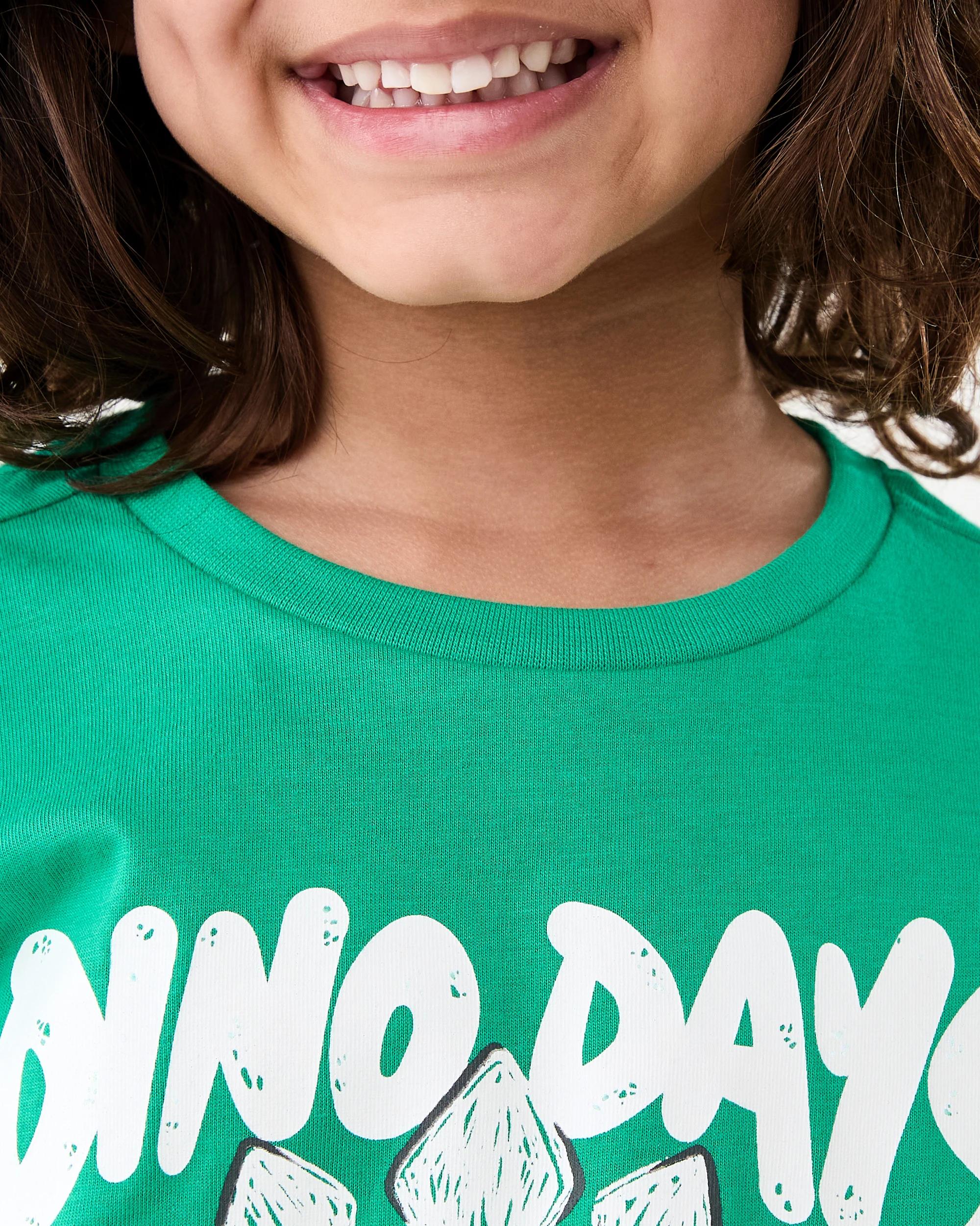 4 Long Sleeve Print T-shirt Grn Dino, 4 of 5