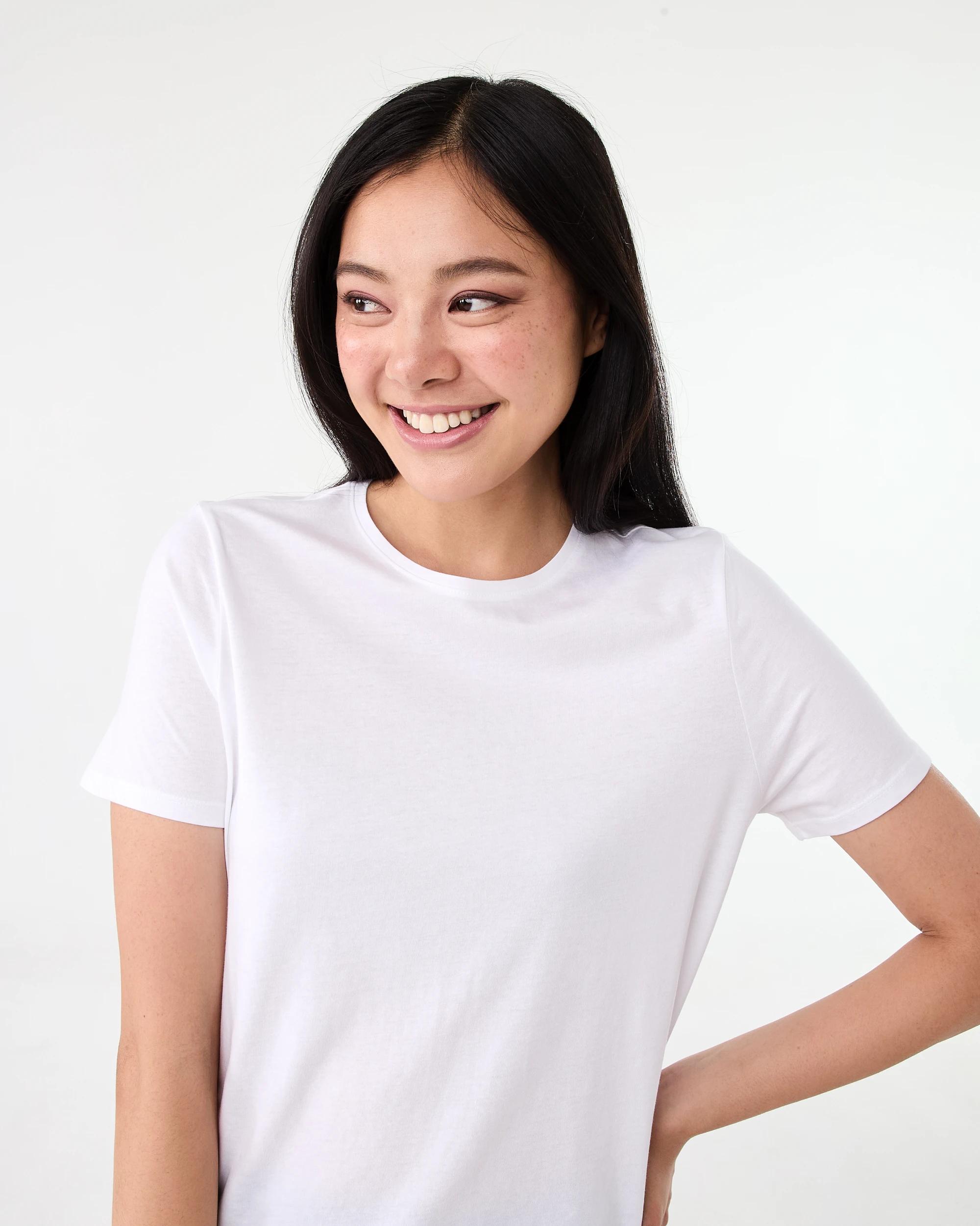 4 Basic T-shirt WHITE, 4 of 5
