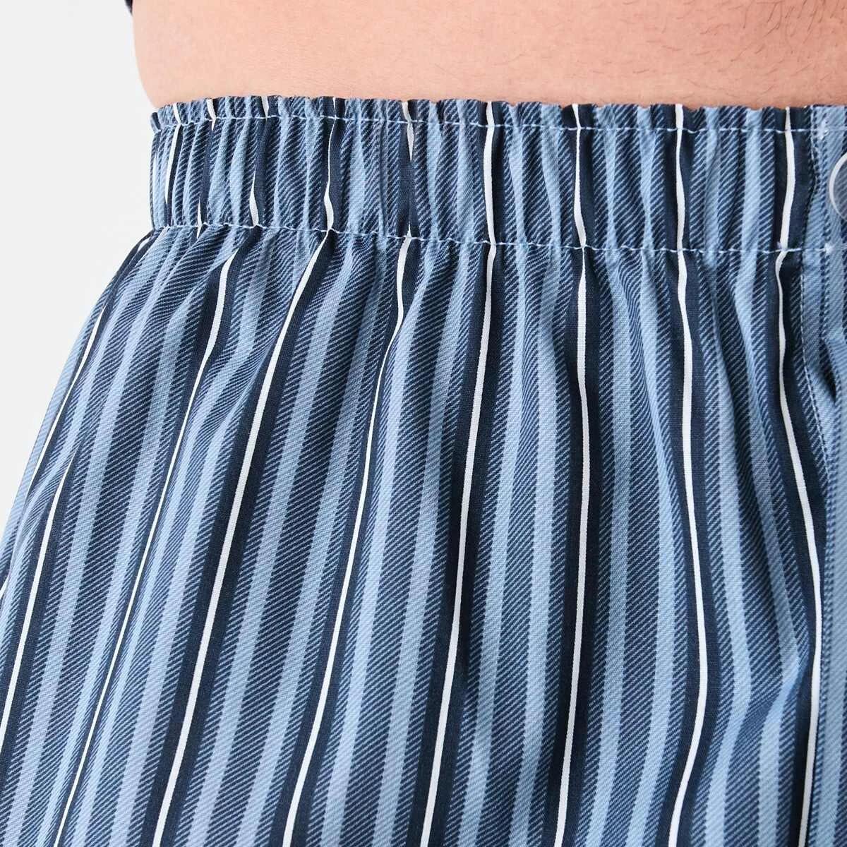 7 Long Leg Woven Pyjama Set TIDAL STRIPE, 7 of 7