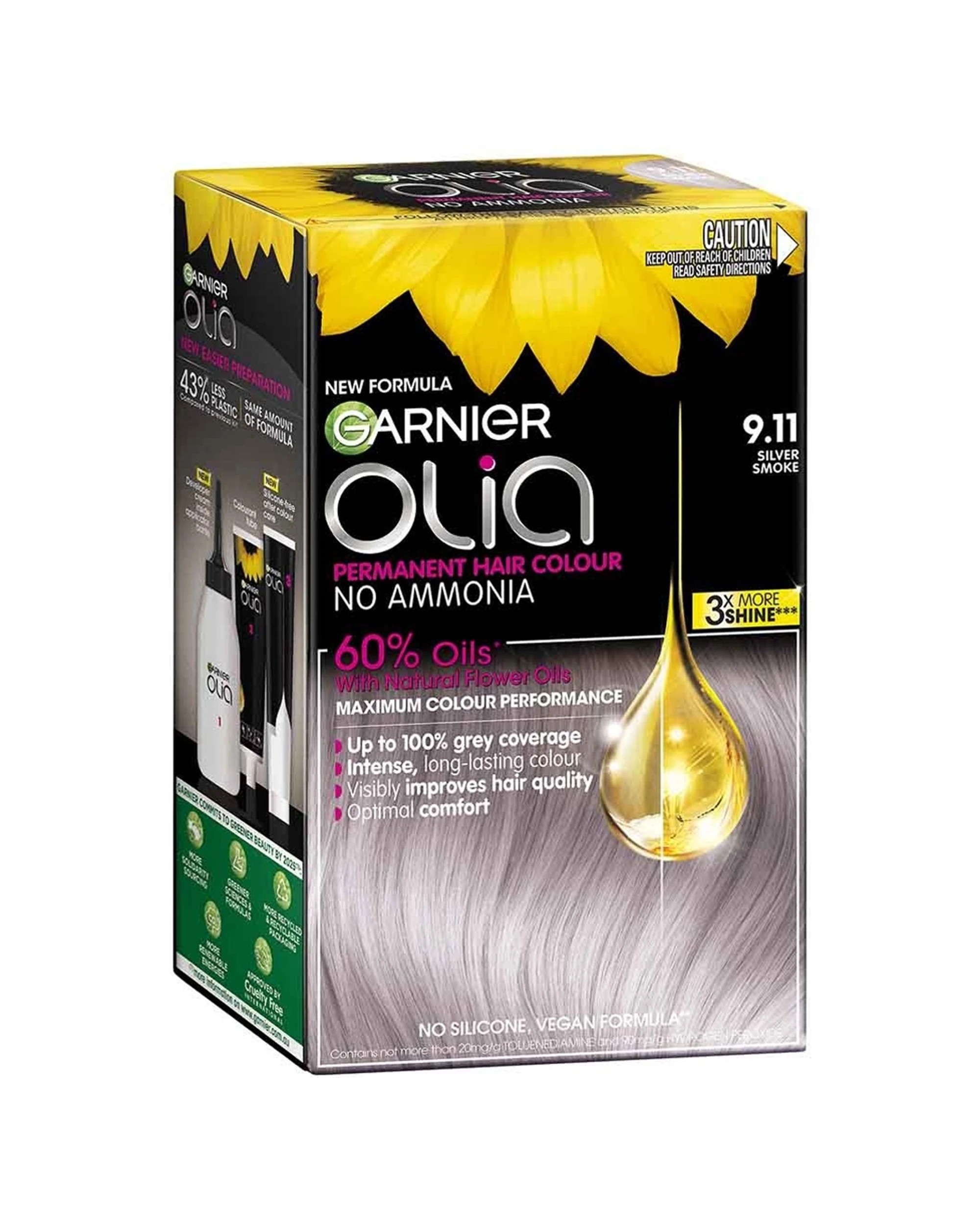 1 Garnier Olia 9.11 Silver Smoke (New) - Silver, 1 of 1