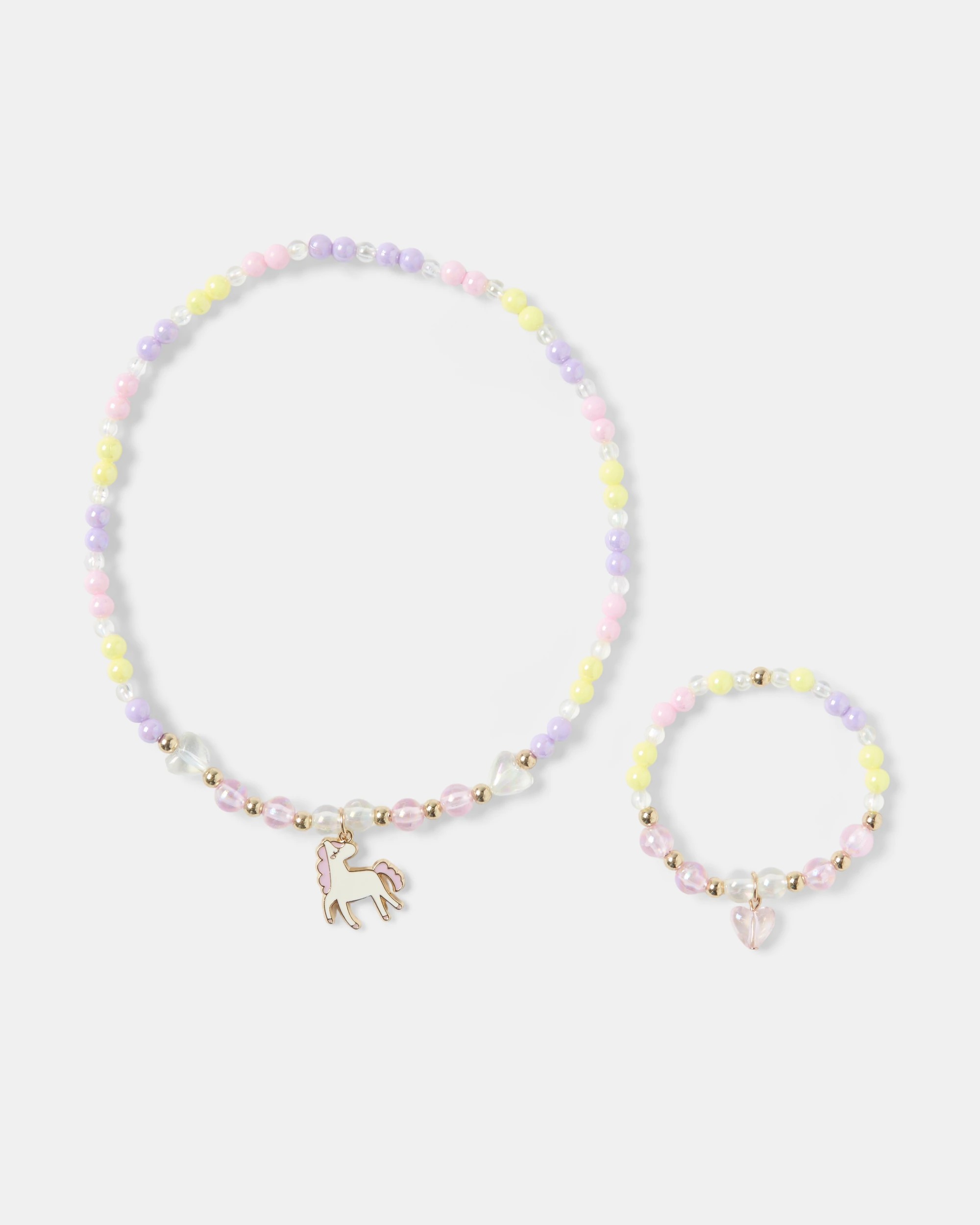 1 2 Pack Unicorn Necklace and Bracelet Set, 1 of 4