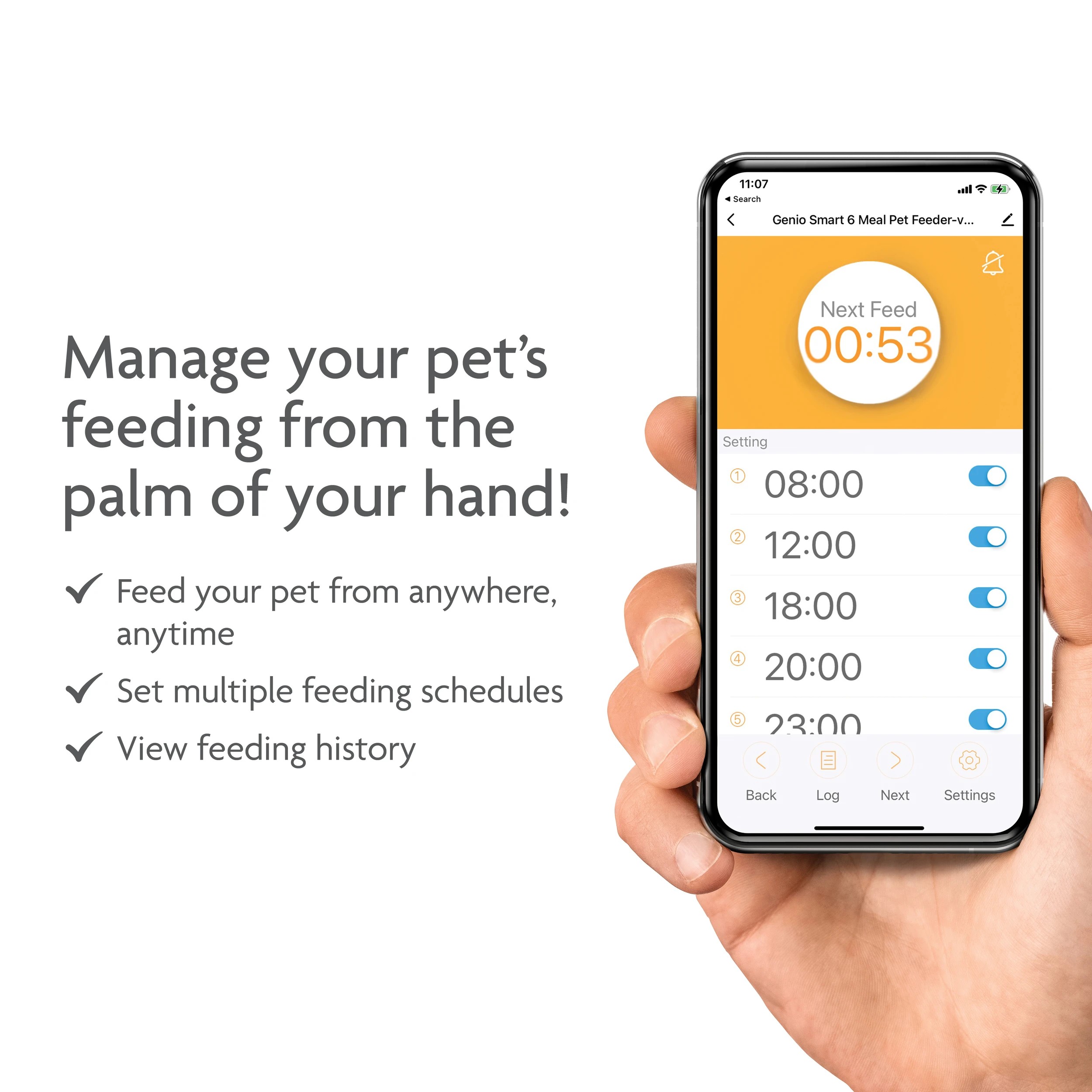 4 Mirabella Genio Smart 6-Portion Pet Feeder, 4 of 10