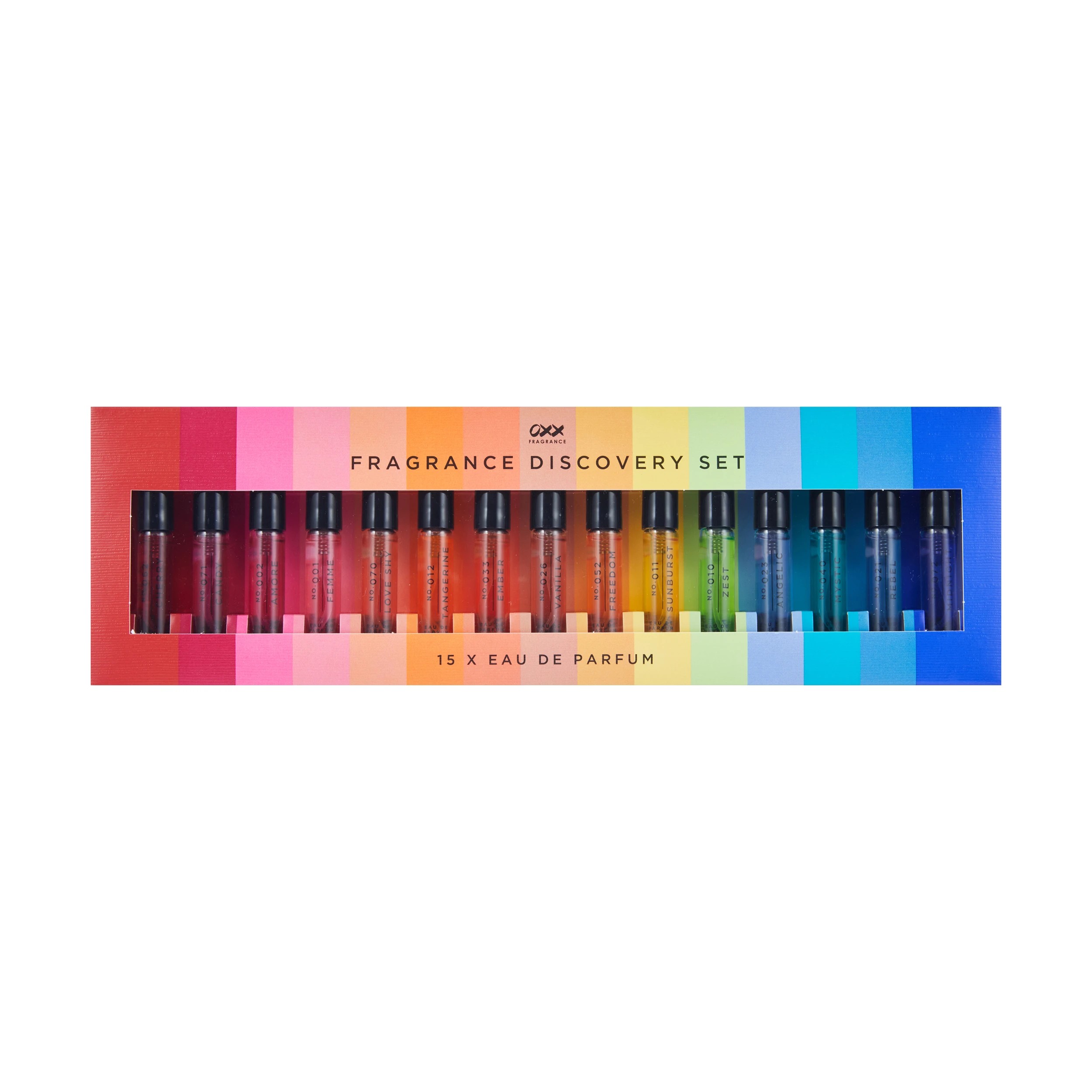 1 OXX Fragrance 15 Piece Fragrance Discovery Eau De Parfum Set, 1 of 5