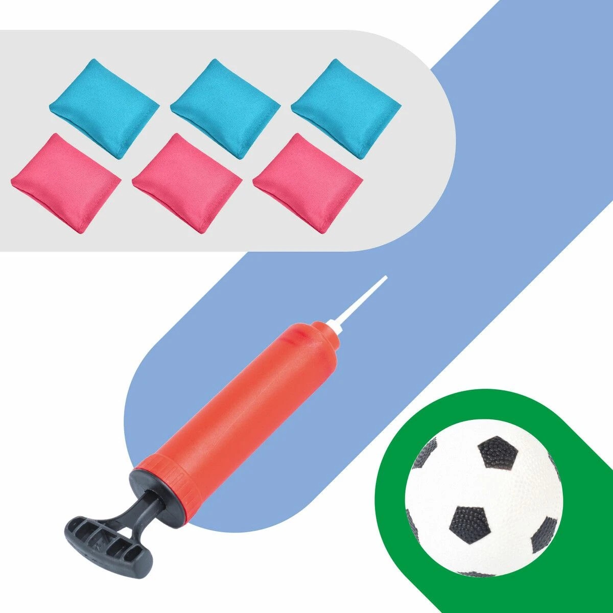 2 AUSWAY Soccer Goal Football Net Set Kids Target Training, 2 of 3