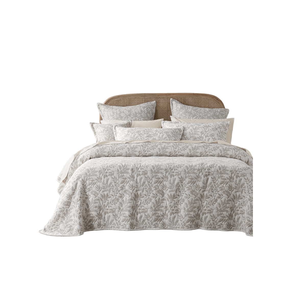 1 Bianca Bedding Amelia Stone Jacquard Bedspread Set with Cuffed Edge - Assorted, 1 of 5