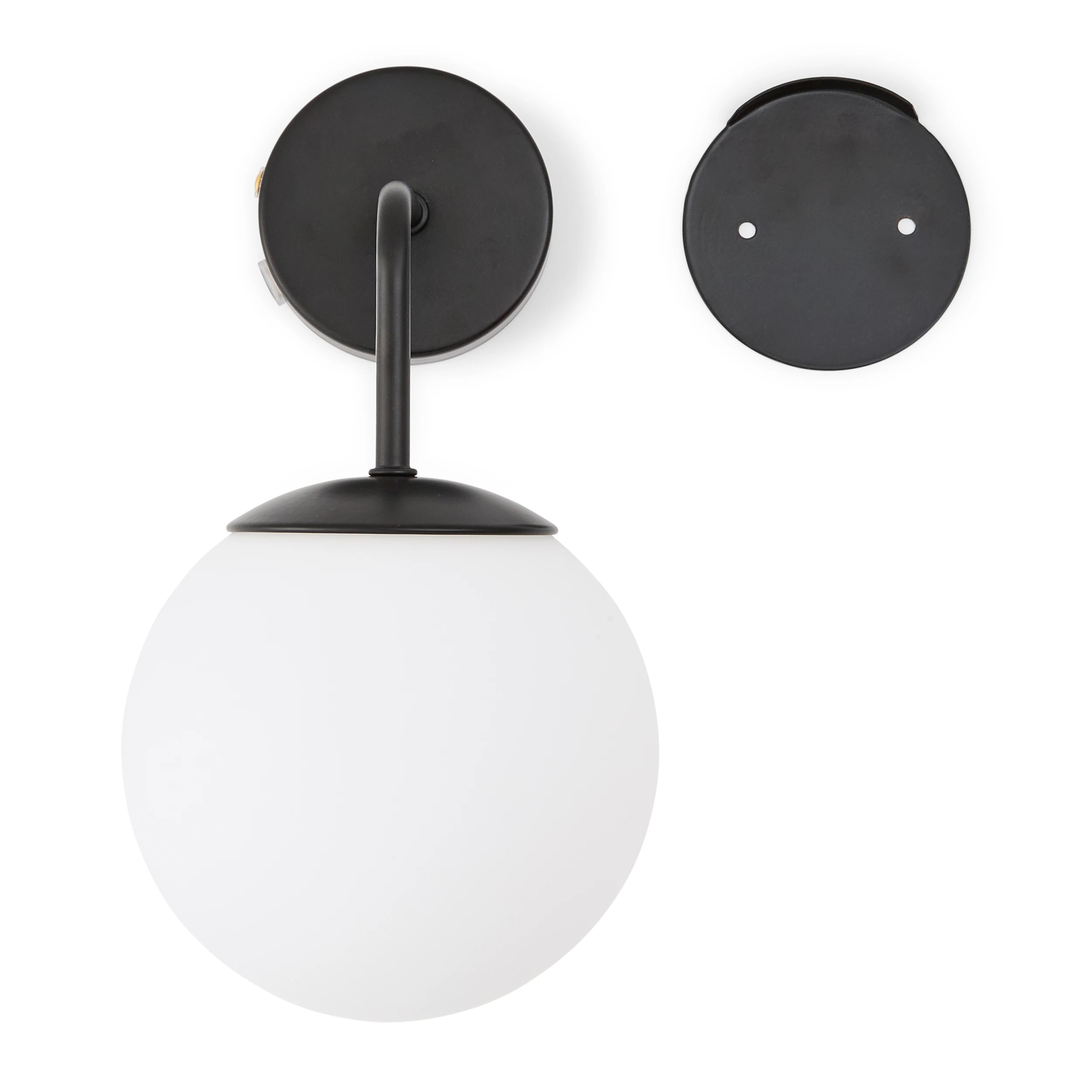 6 2 Pack Orb Rechargeable Wall Sconce, 6 of 7