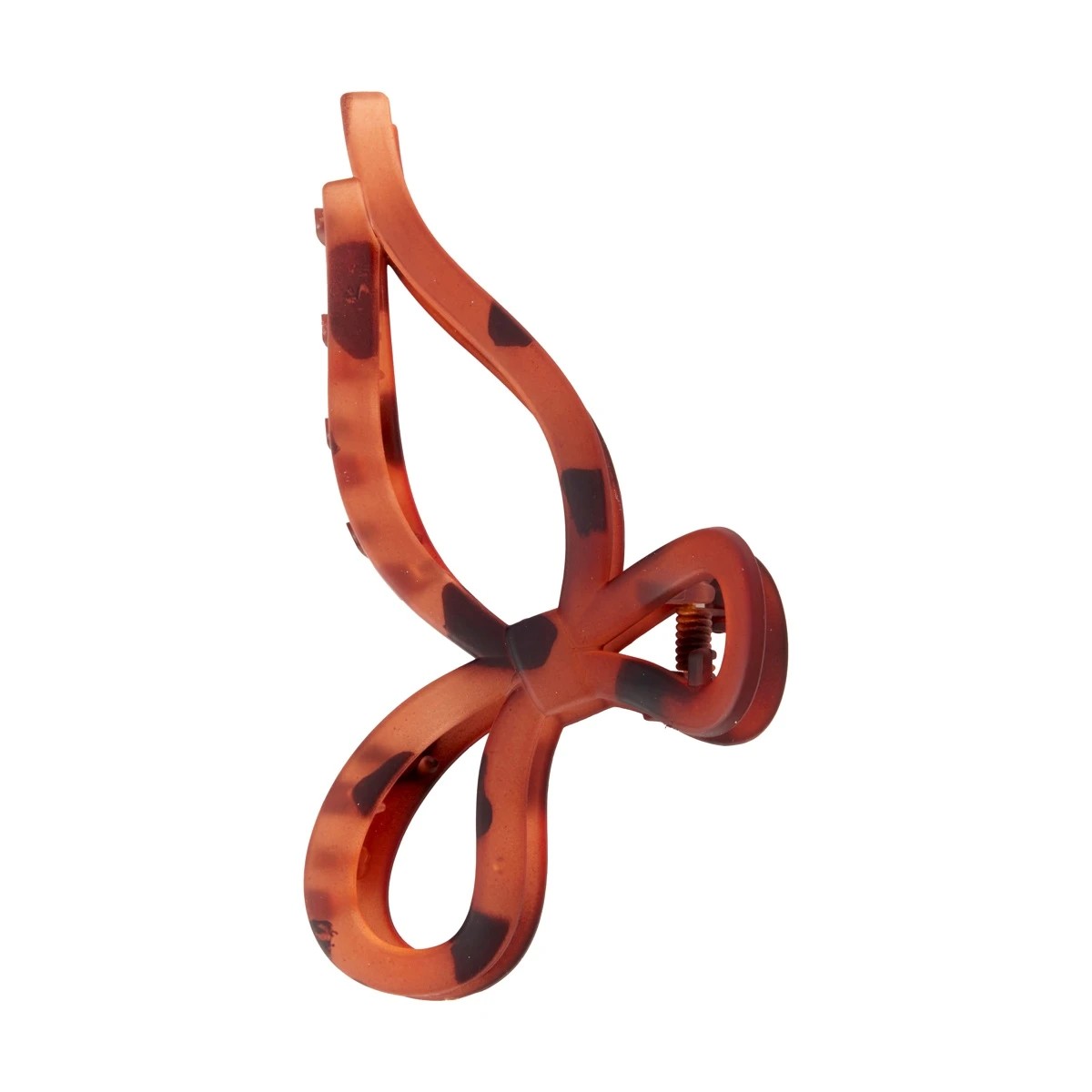 1 OXX Haircare Brown Tort Bow Claw Clip, 1 of 2