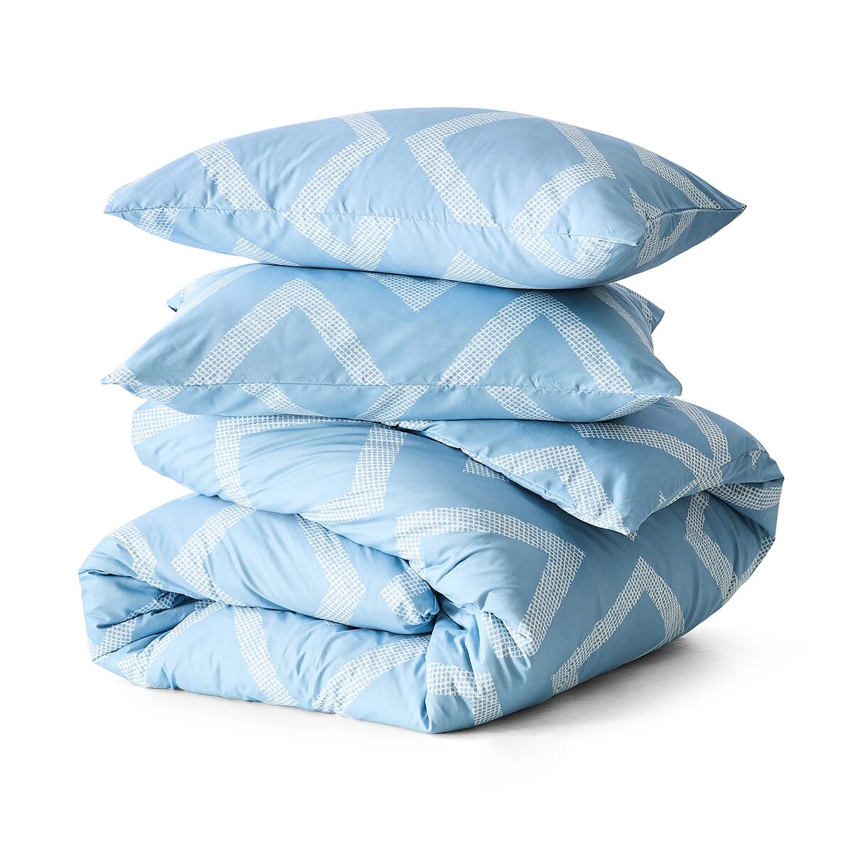 5 Jude Quilt Cover Set - Single Bed, Blue, 5 of 6