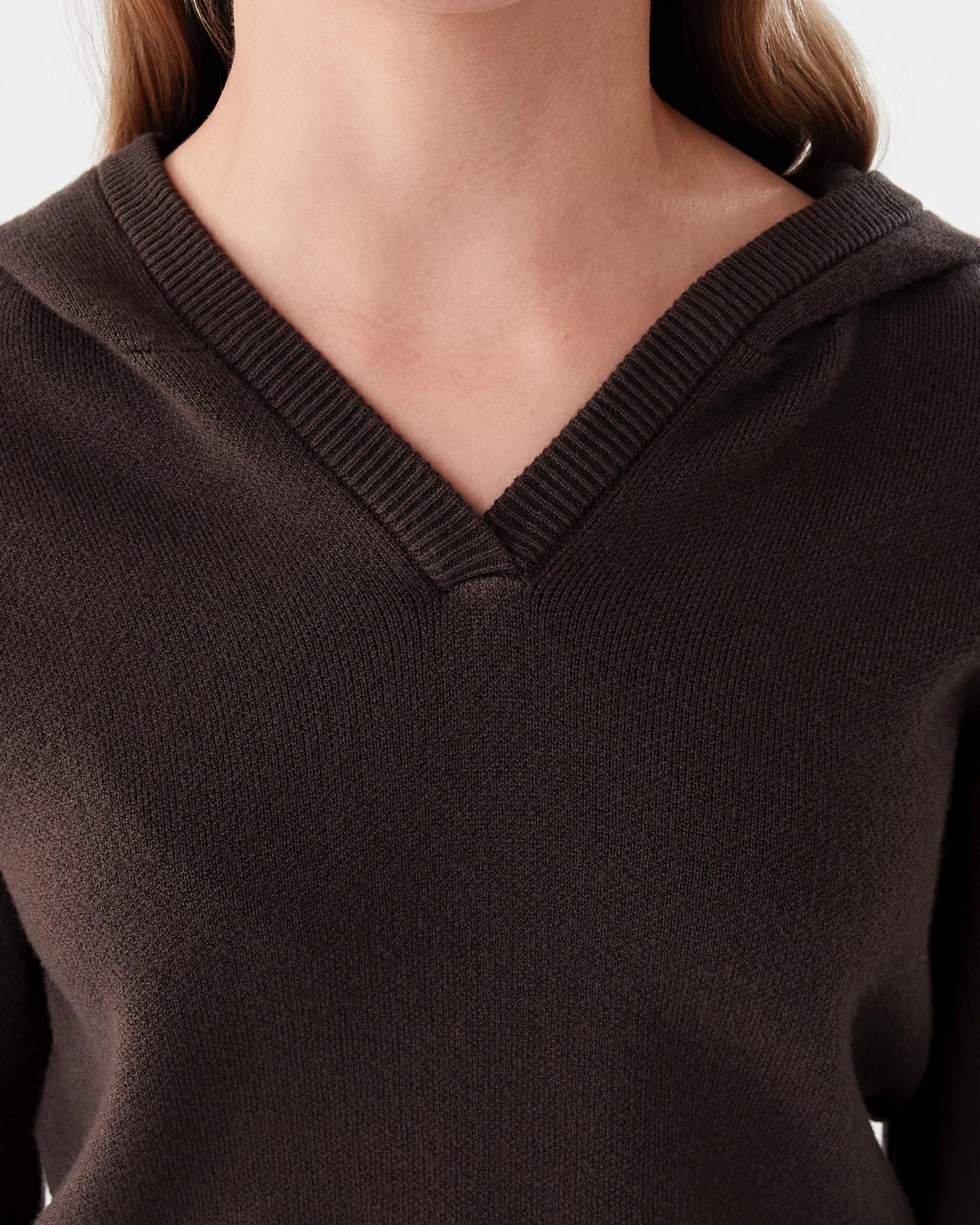 4 Bonded Knit Hoodie Velvet Brn, 4 of 7